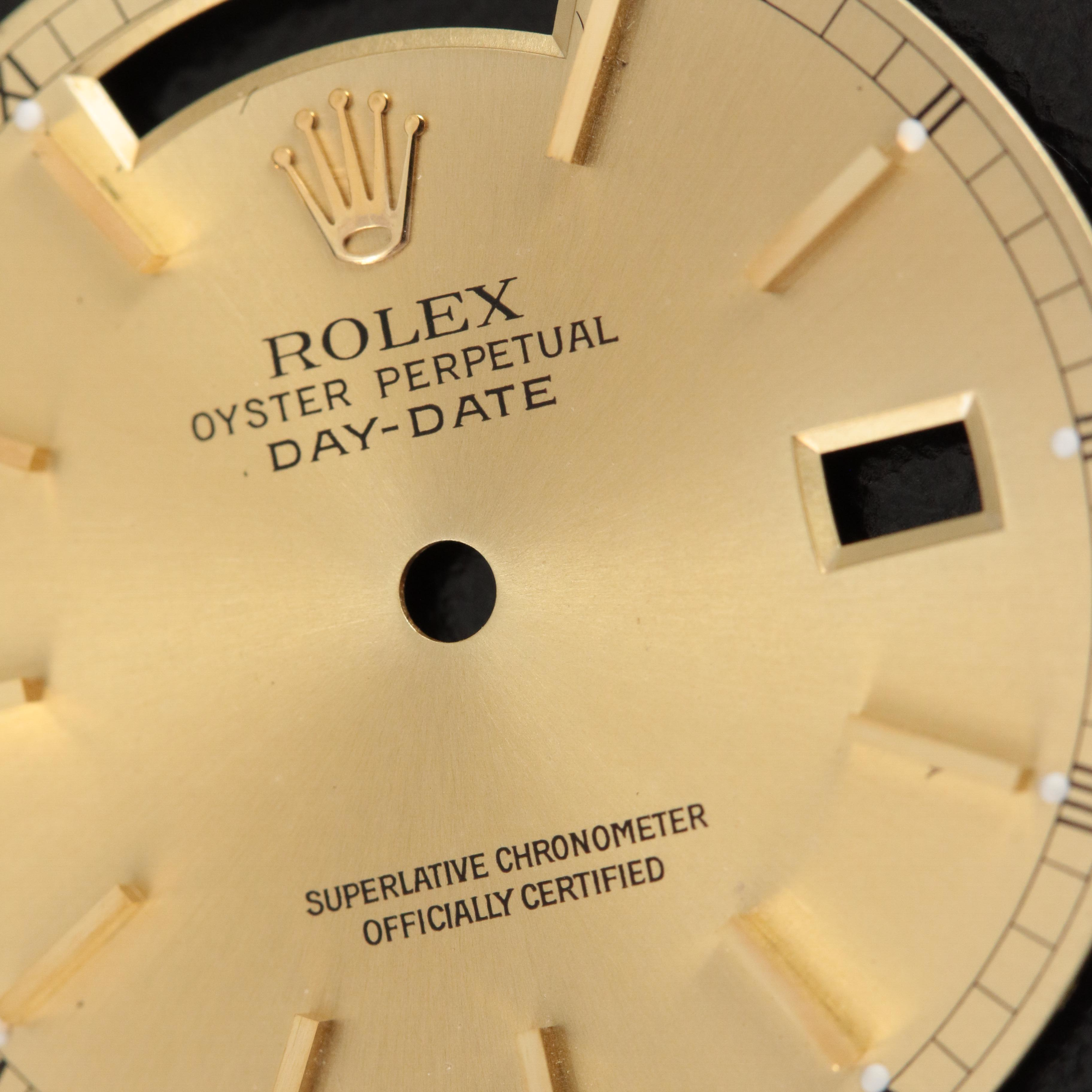 Rolex Oyster Perpetual Day-Date Watch Dial