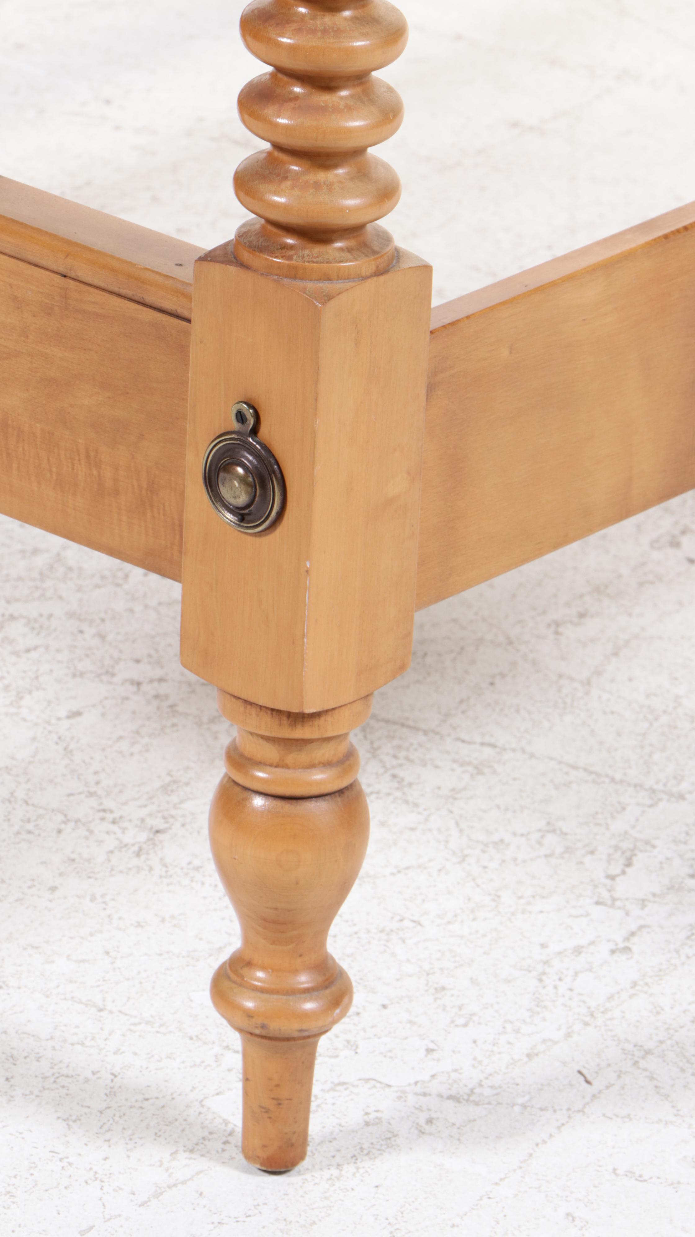 Pair of Willett Early American Maple Twin Bed Frames, 1940s