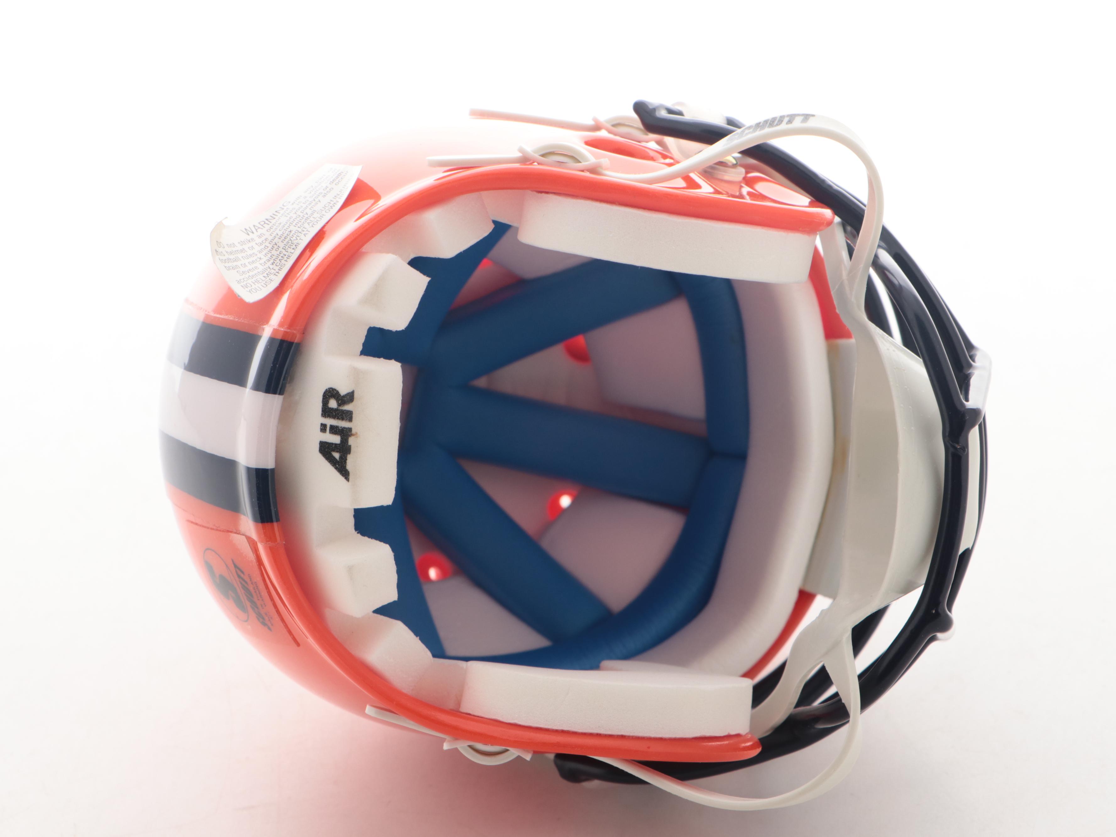 Jim Brown Signed Syracuse University Schutt Mini Helmet