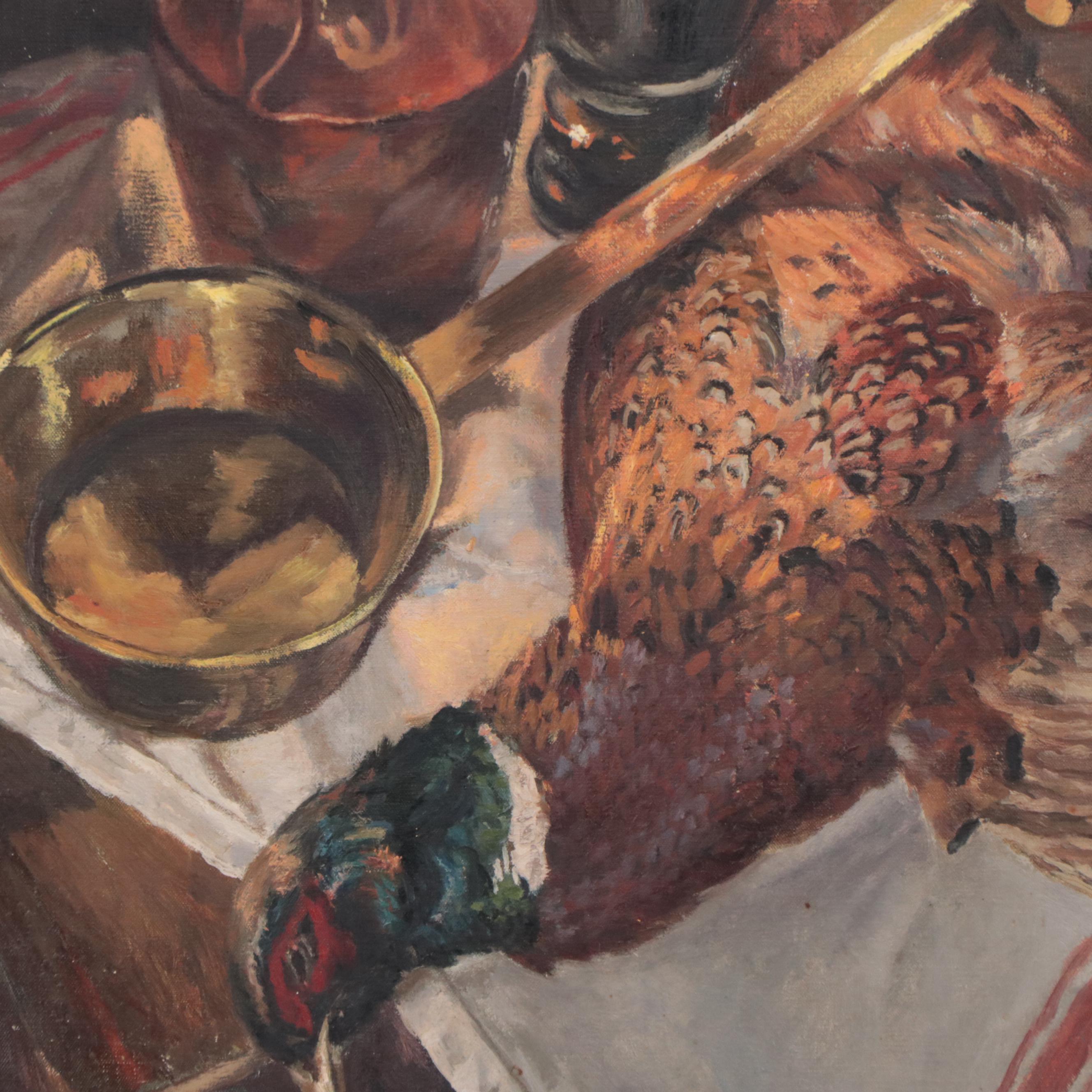 Nature Morte Still Life Oil Painting, Circa 1980