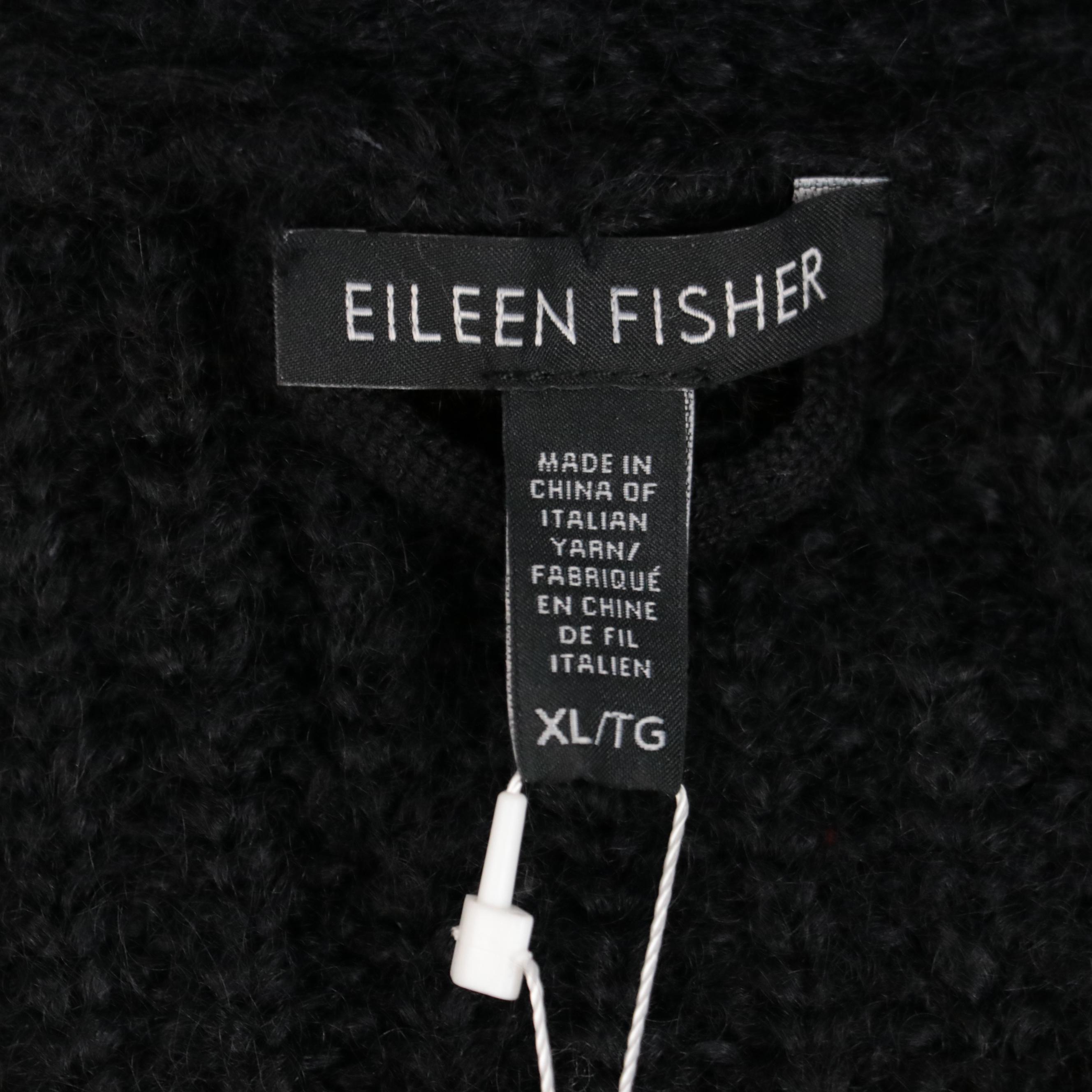 Eileen Fisher Woman Knit Cowl-Neck Sweater and Open-Front Sweater, New with Tags