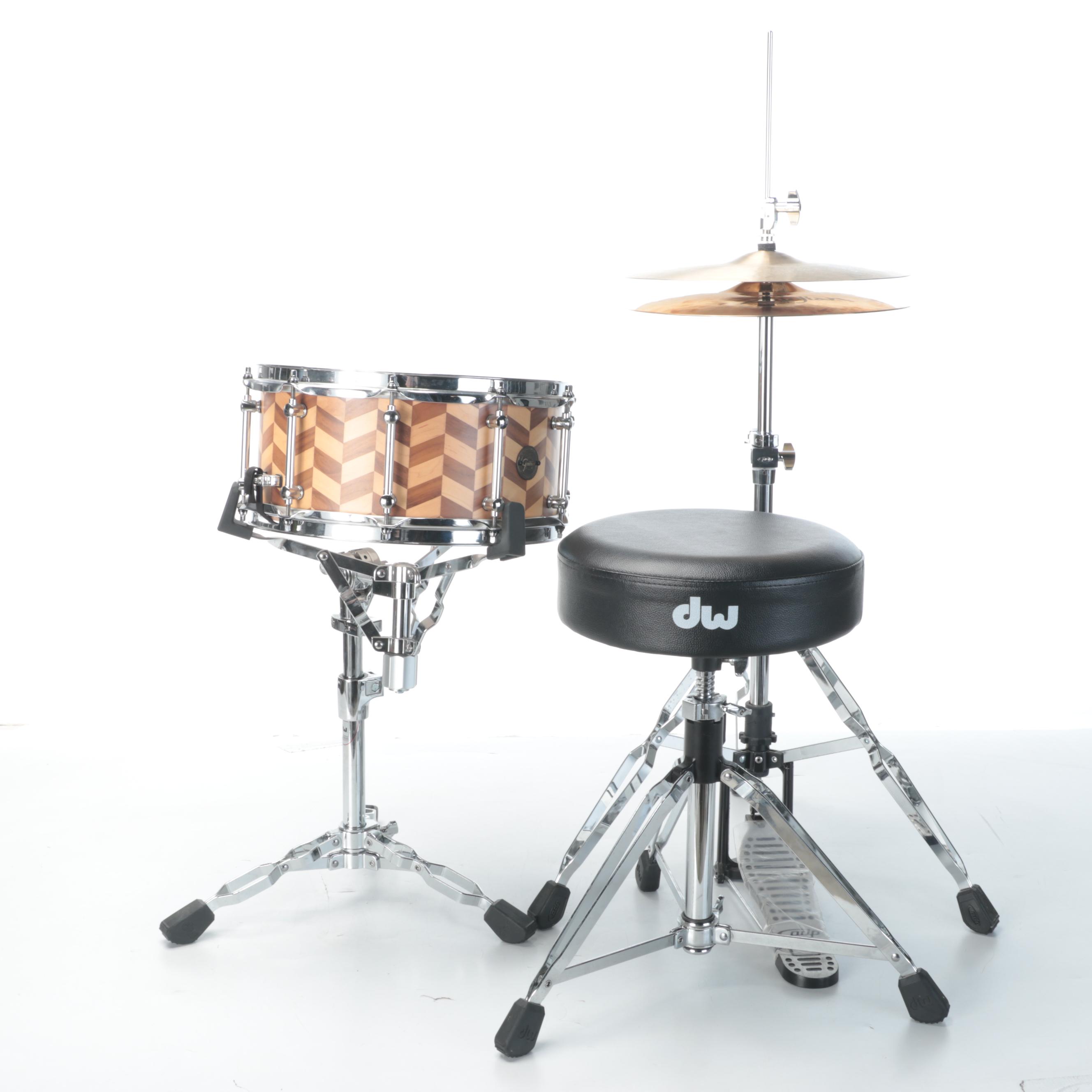 Gretsch Snare Drum with Remo Weatherking Head and More