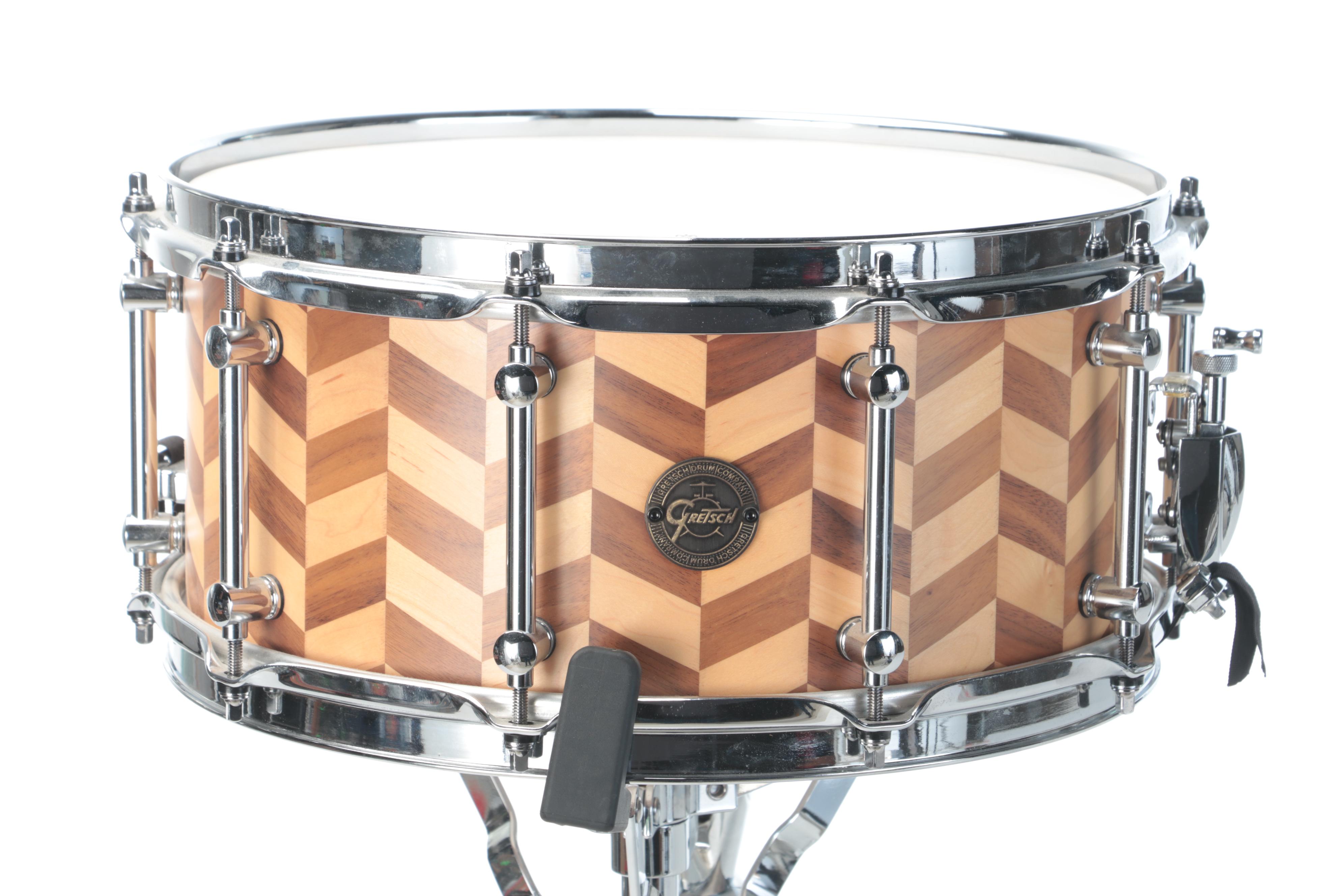 Gretsch Snare Drum with Remo Weatherking Head and More