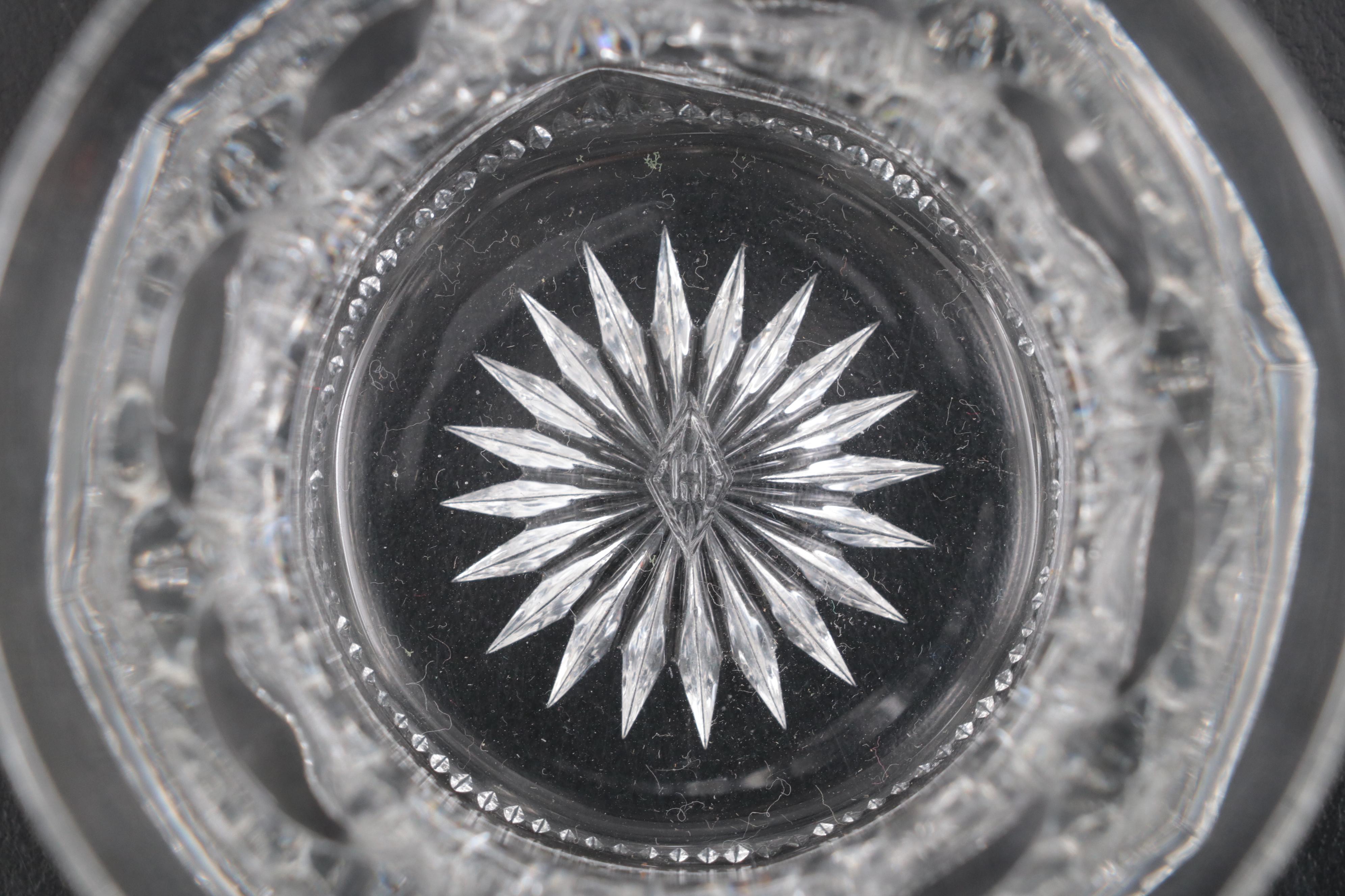 Heisey Glass Punch Bowl and Cups, Early to Mid-20th Century