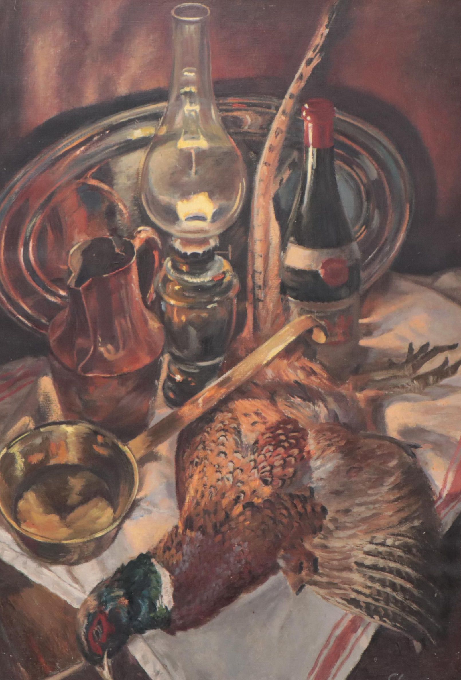 Nature Morte Still Life Oil Painting, Circa 1980