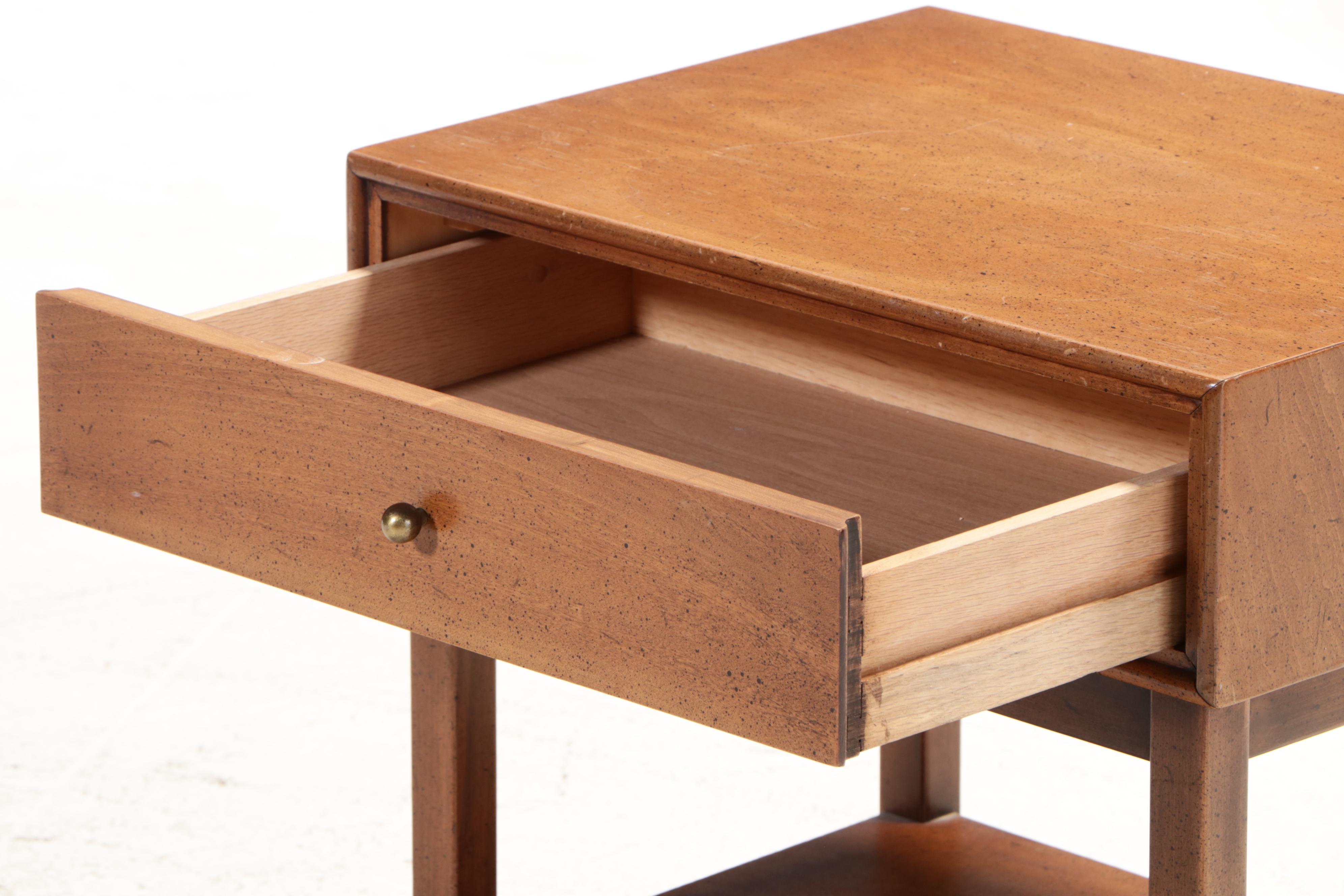 Mid Century Modern Walnut Side Table