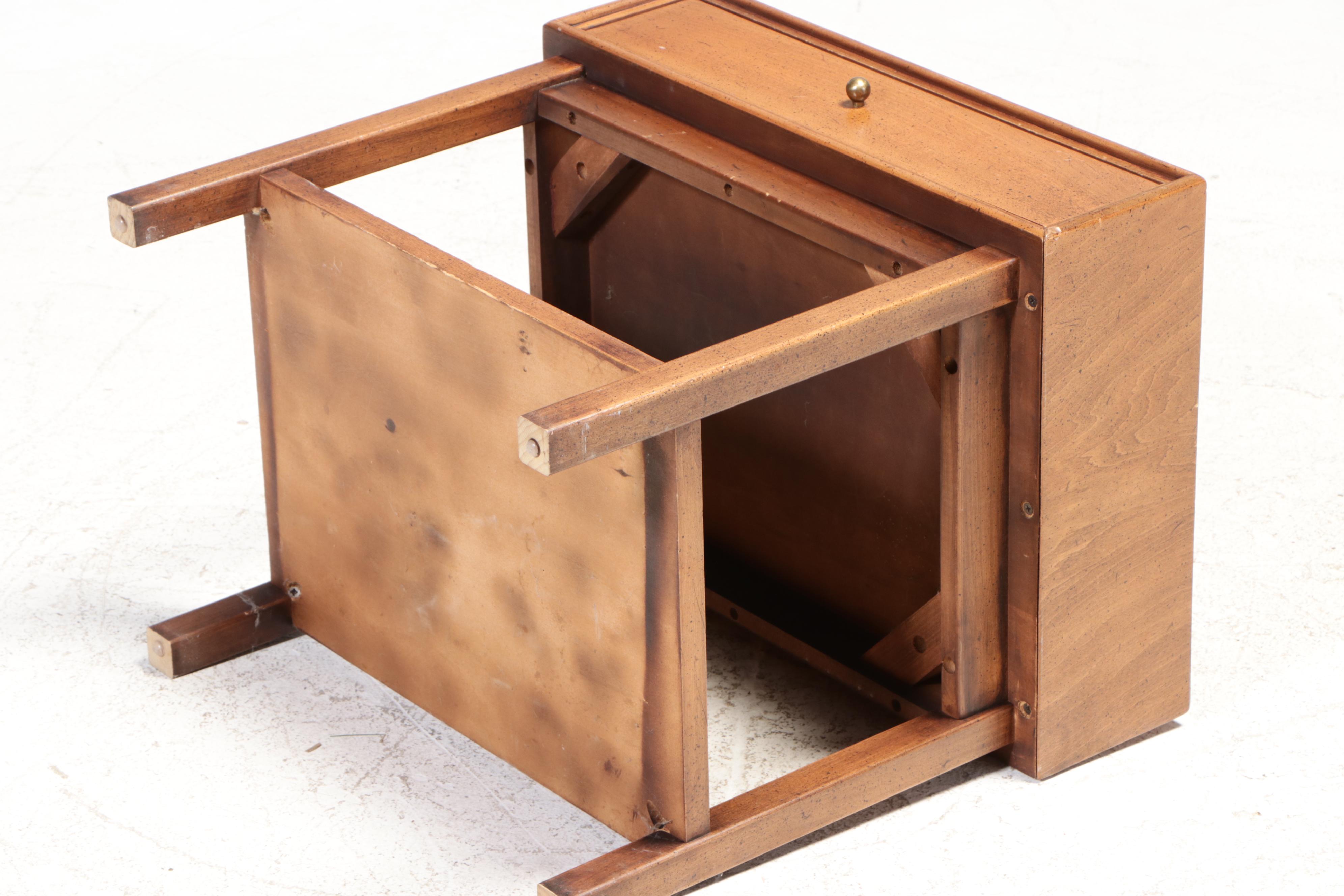 Mid Century Modern Walnut Side Table