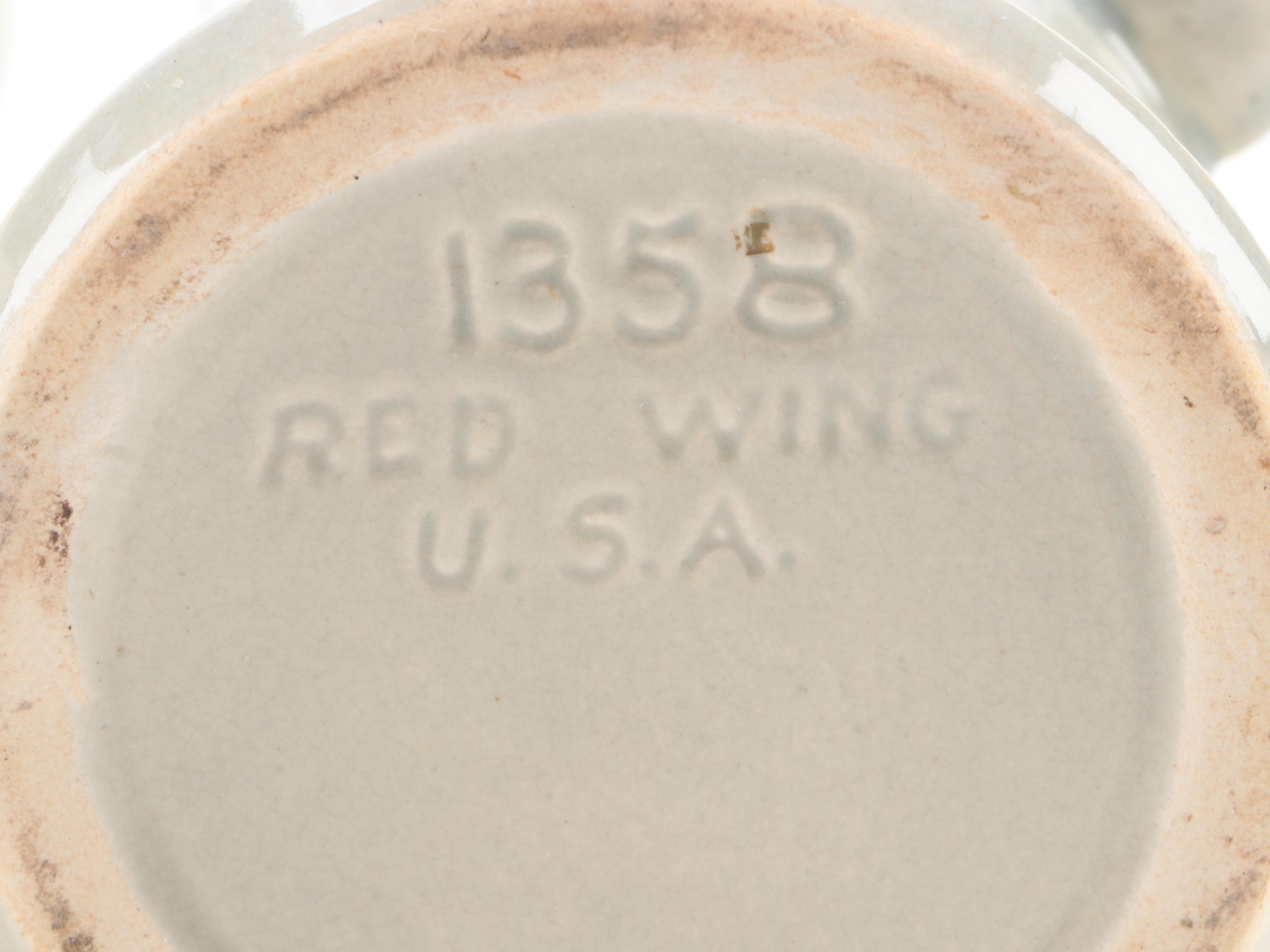 Red Wing Pottery Art Deco and Handled Ceramic Vases