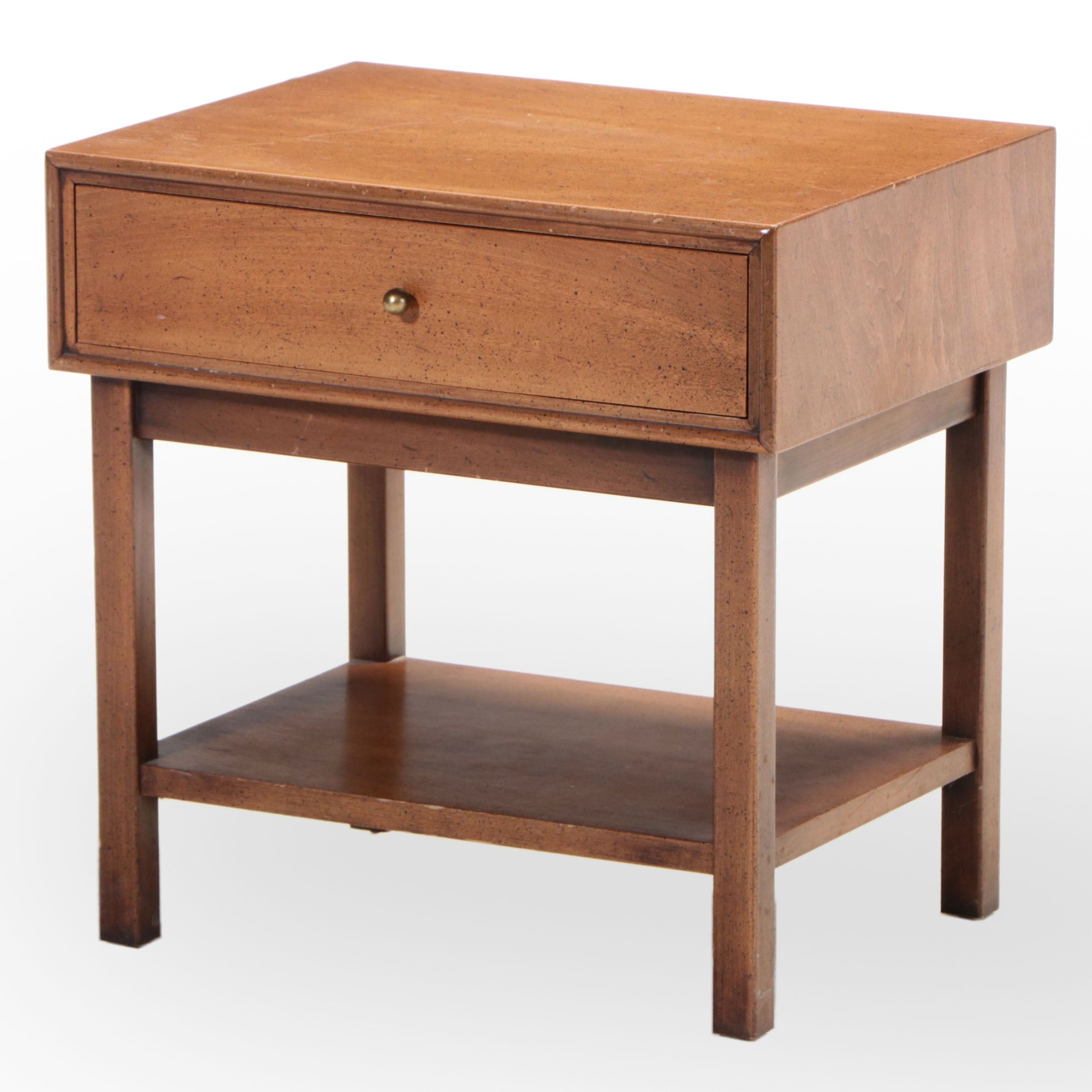 Mid Century Modern Walnut Side Table