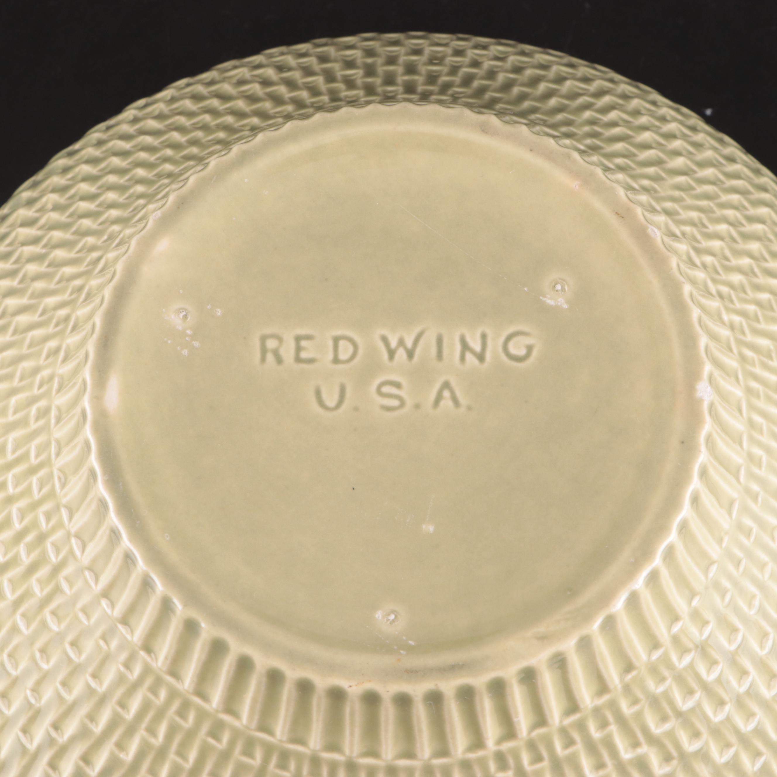 Red Wing Pottery "Capistrano" Ceramic Serveware, Mid to Late 20th Century