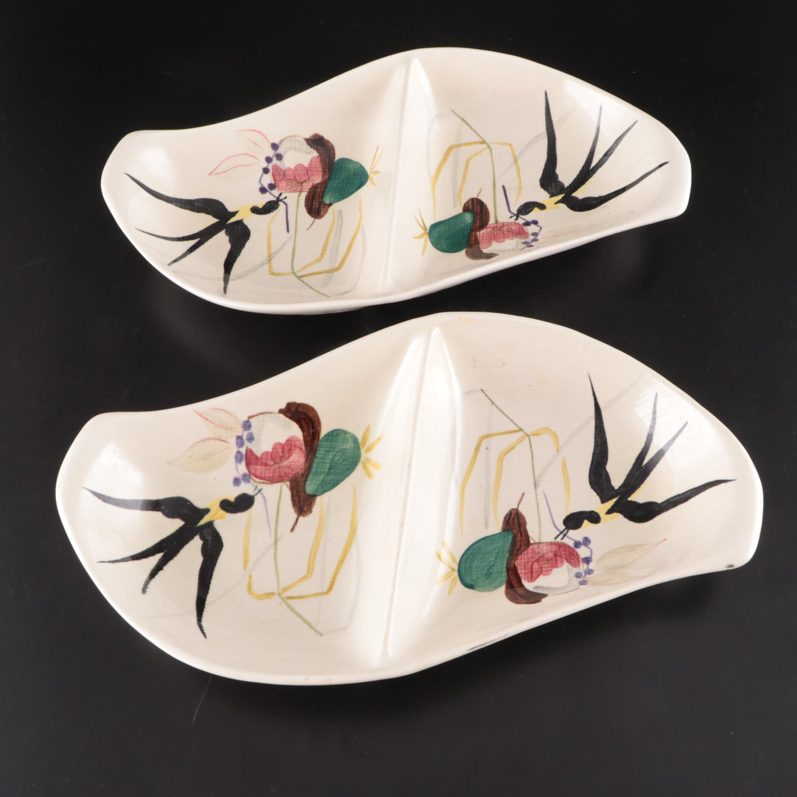 Red Wing Pottery "Capistrano" Ceramic Serveware, Mid to Late 20th Century