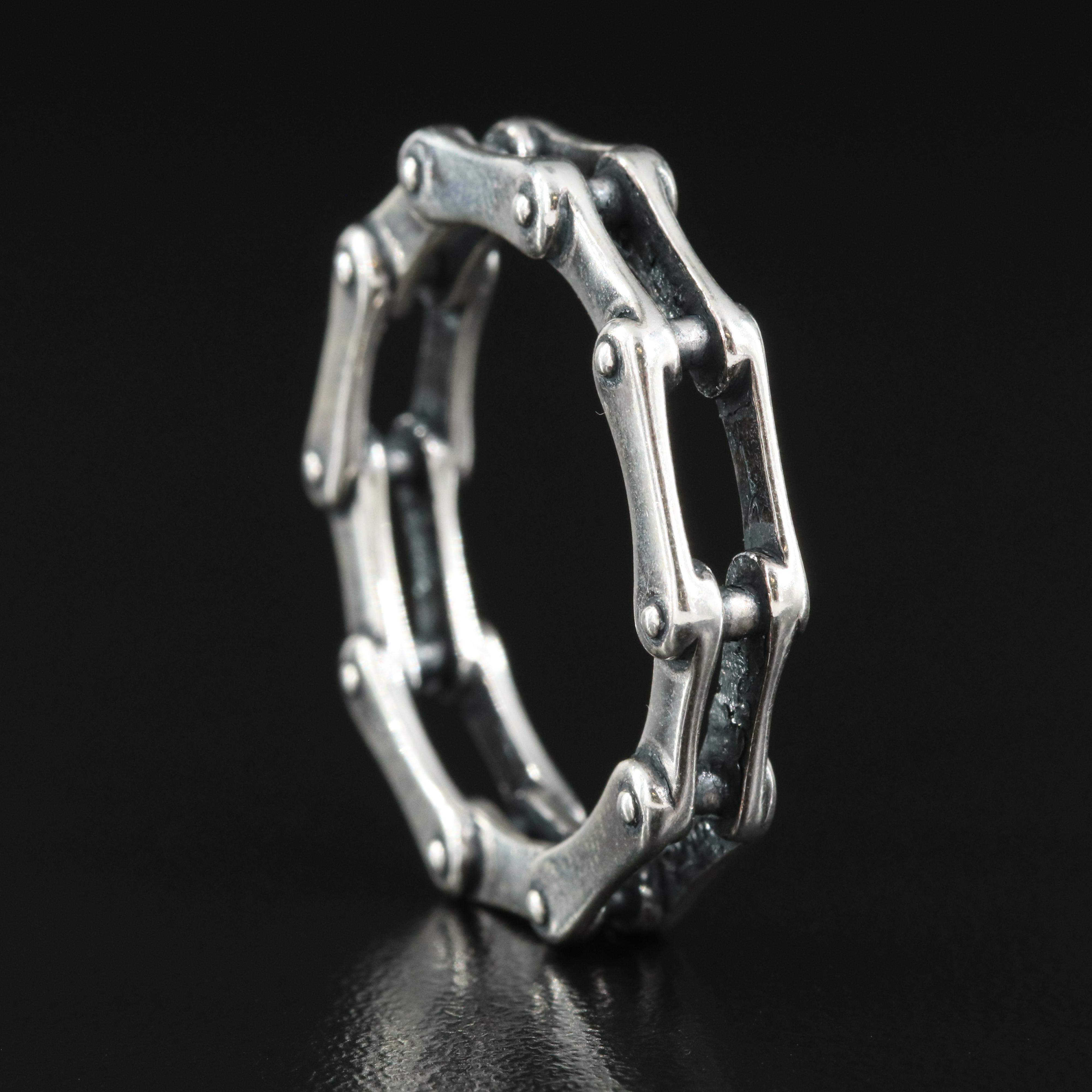 Sterling Bike Chain Ring