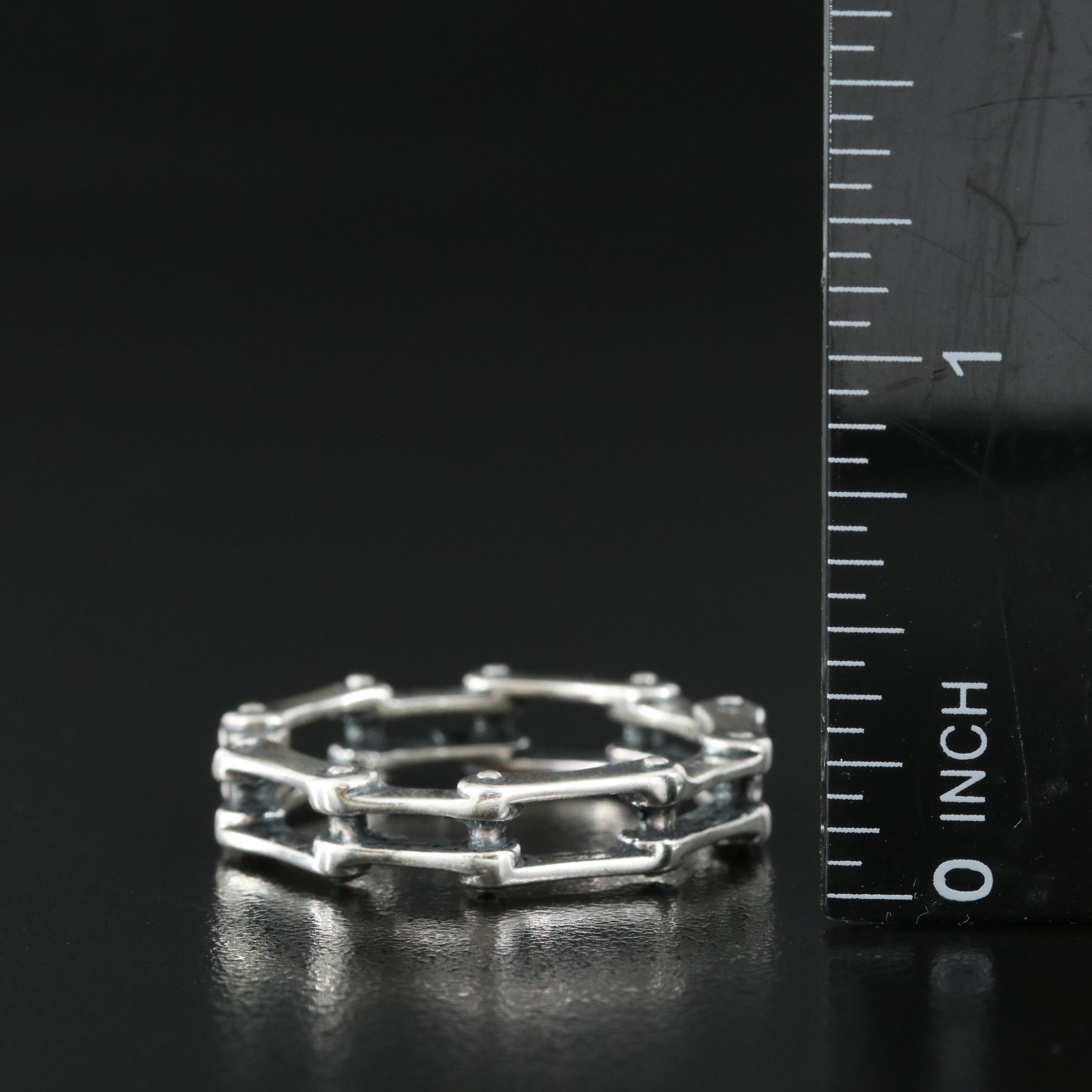 Sterling Bike Chain Ring