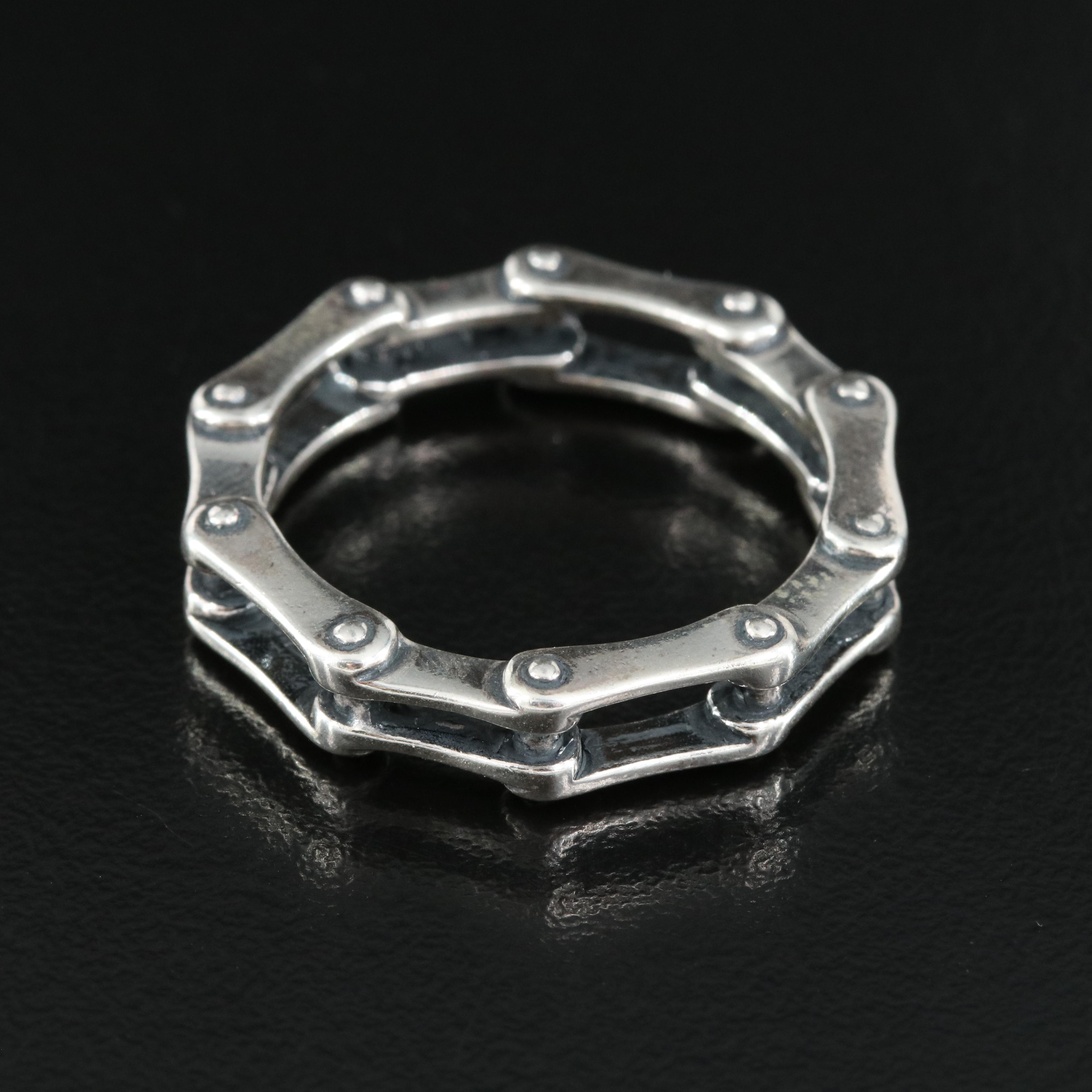 Sterling Bike Chain Ring