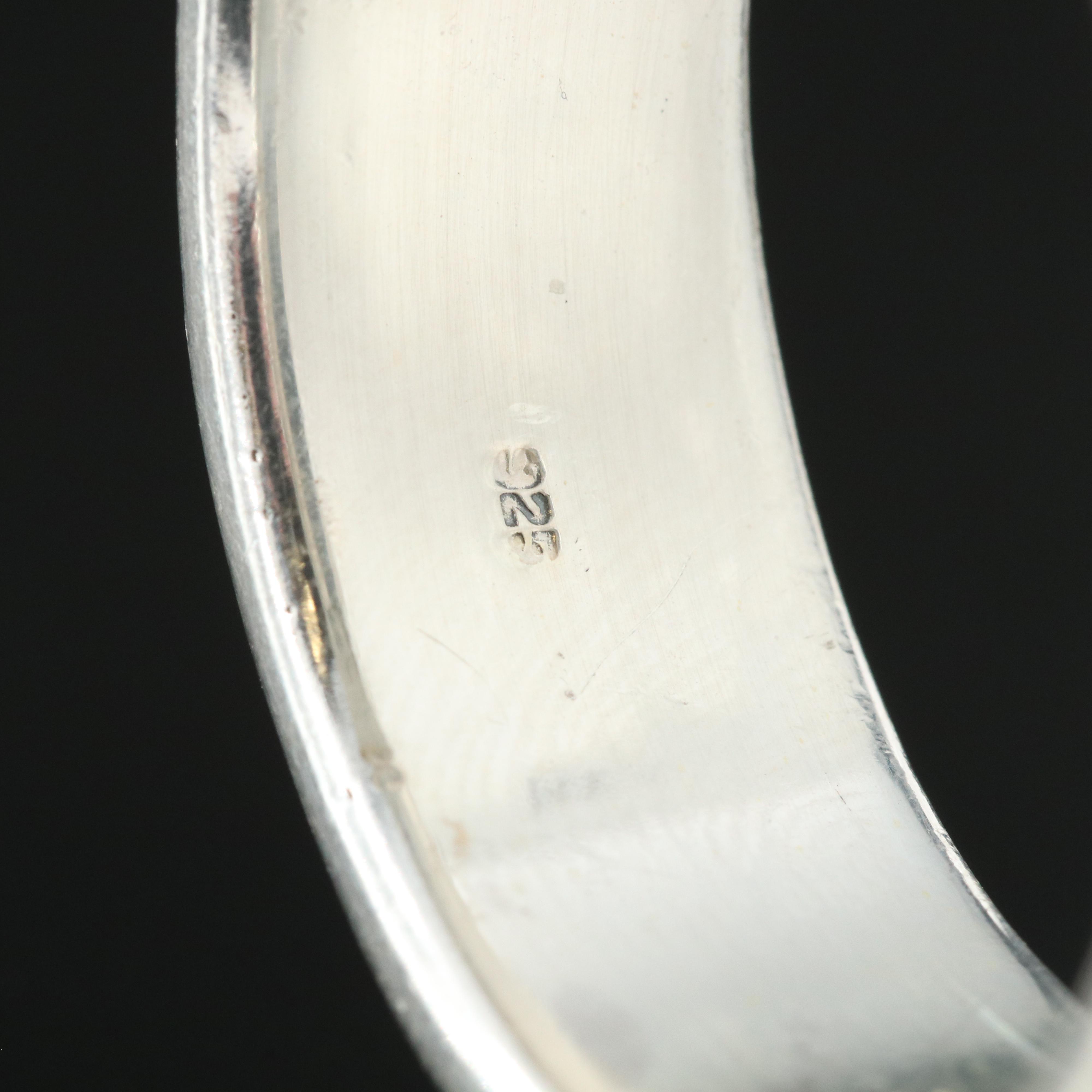 Sterling Skull Spinner Ring