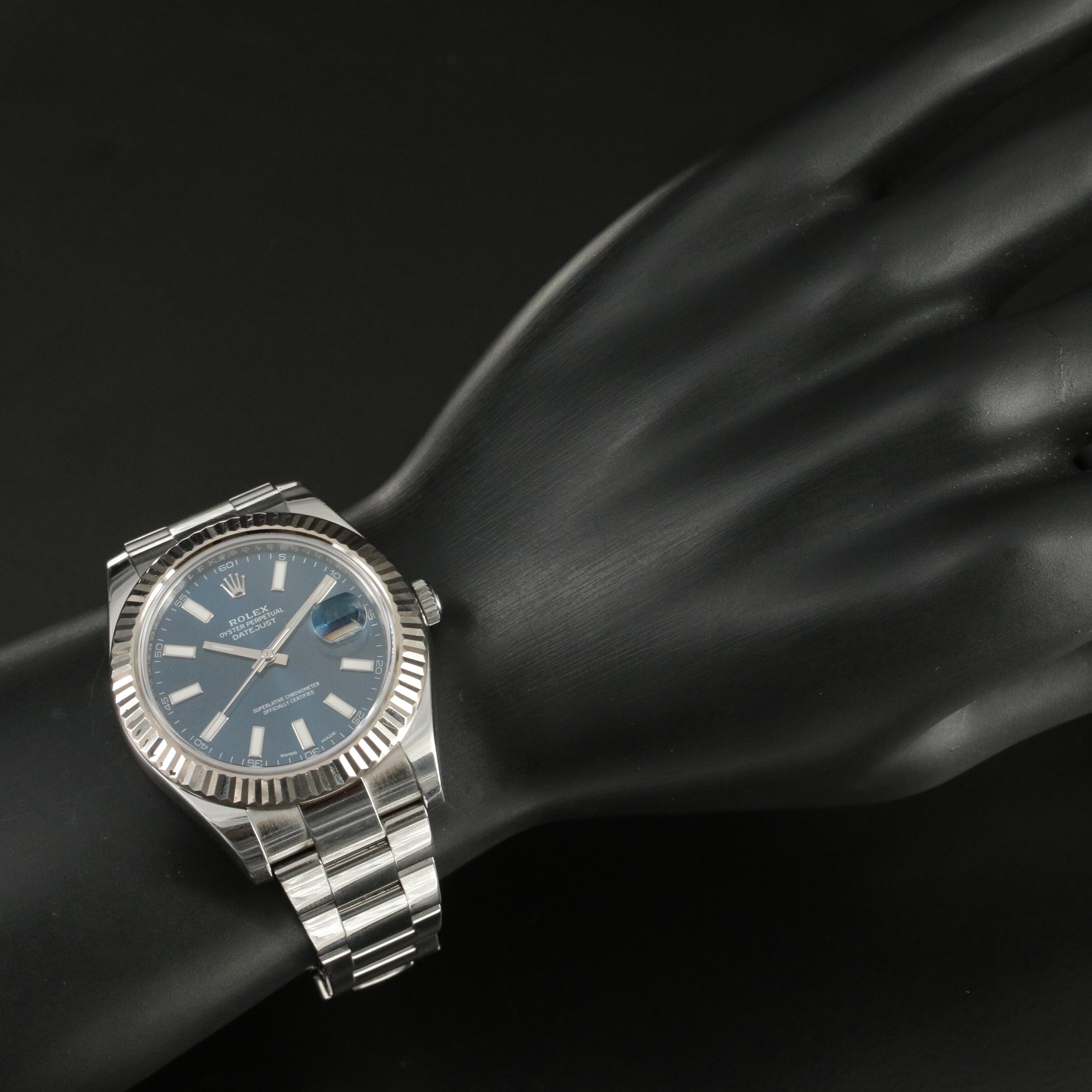 Rolex Oyster Perpetual Datejust II Blue Dial Watch