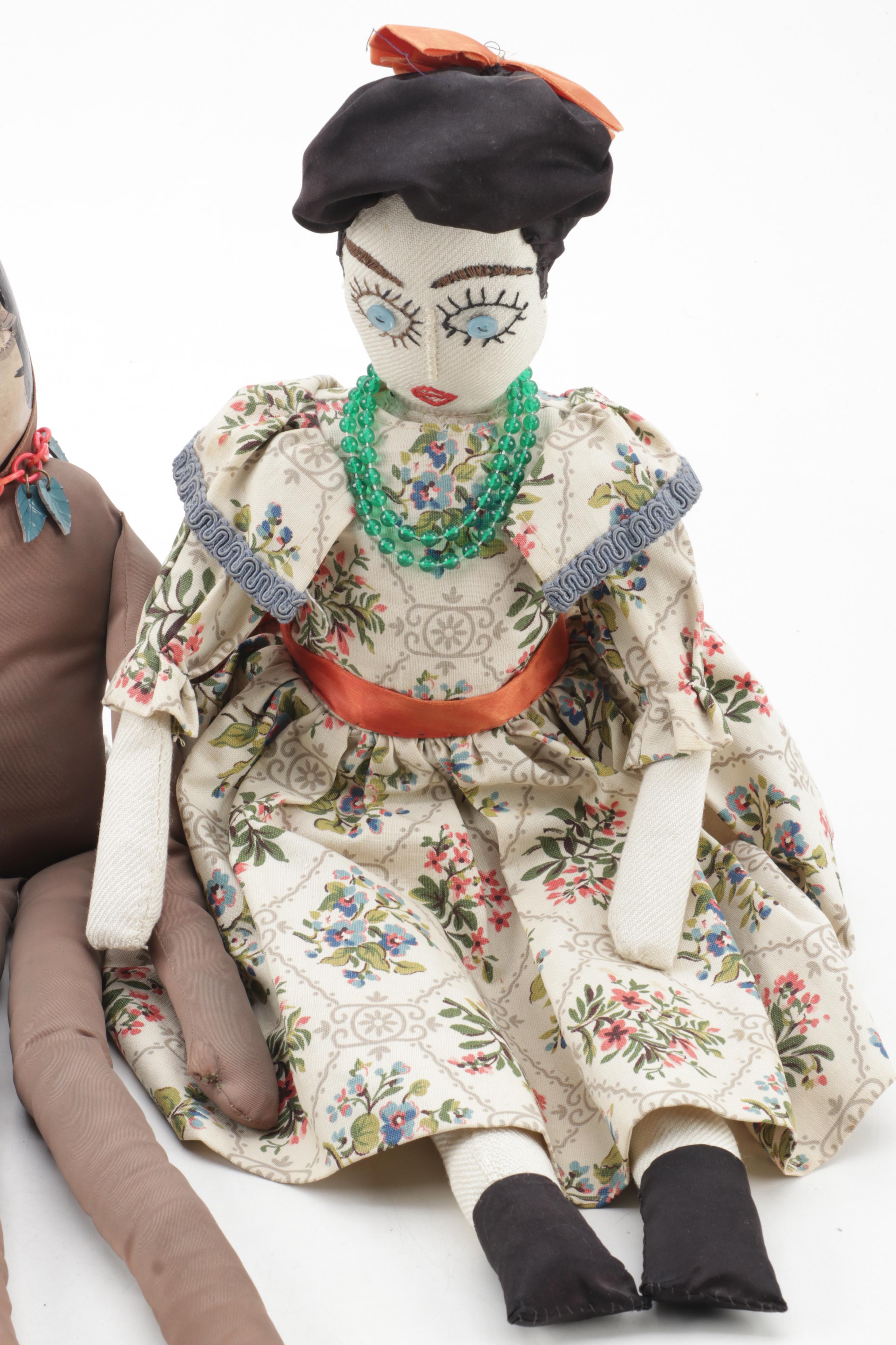 Hand-Crafted Boudoir Bed Dolls