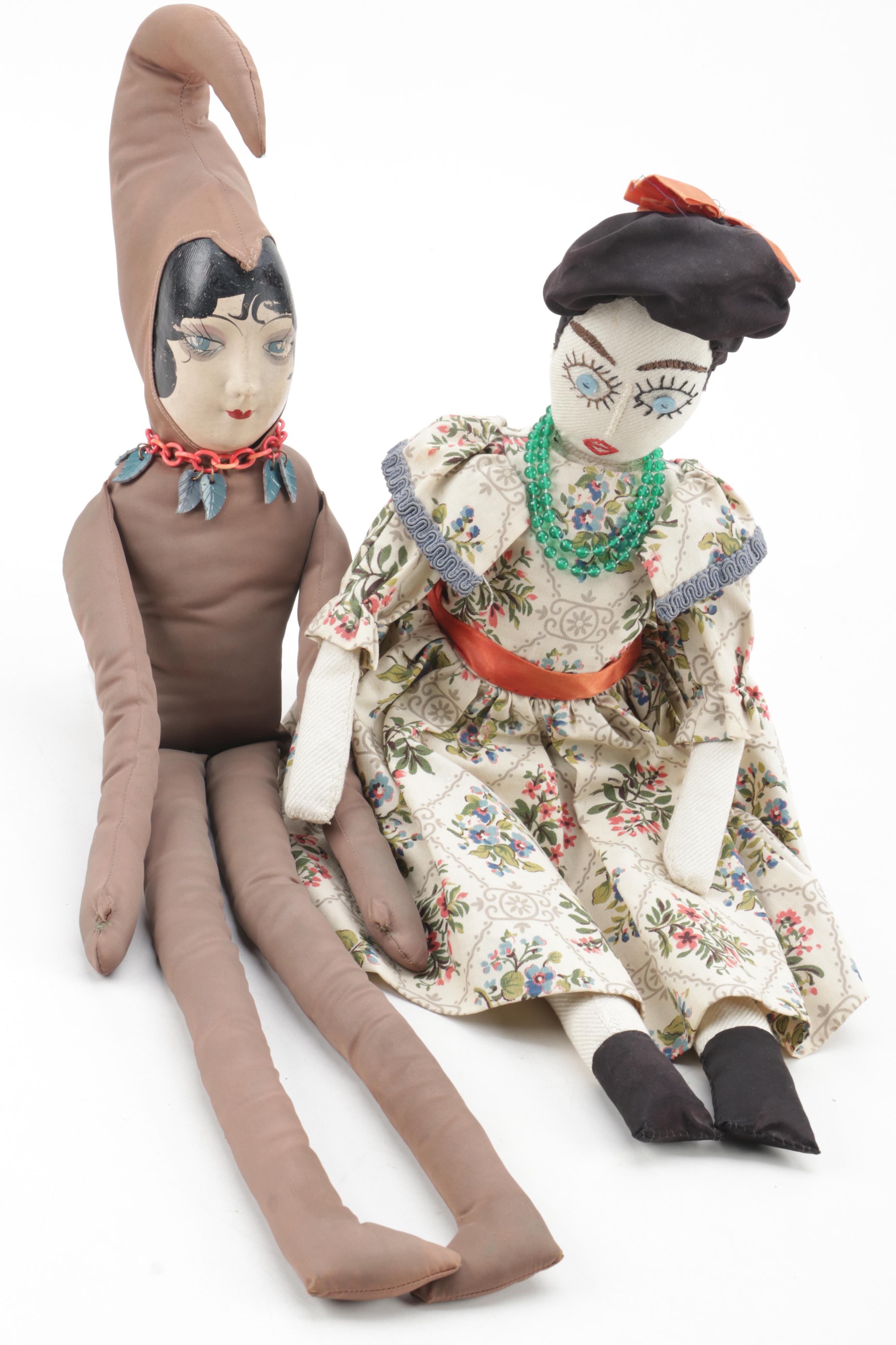 Hand-Crafted Boudoir Bed Dolls