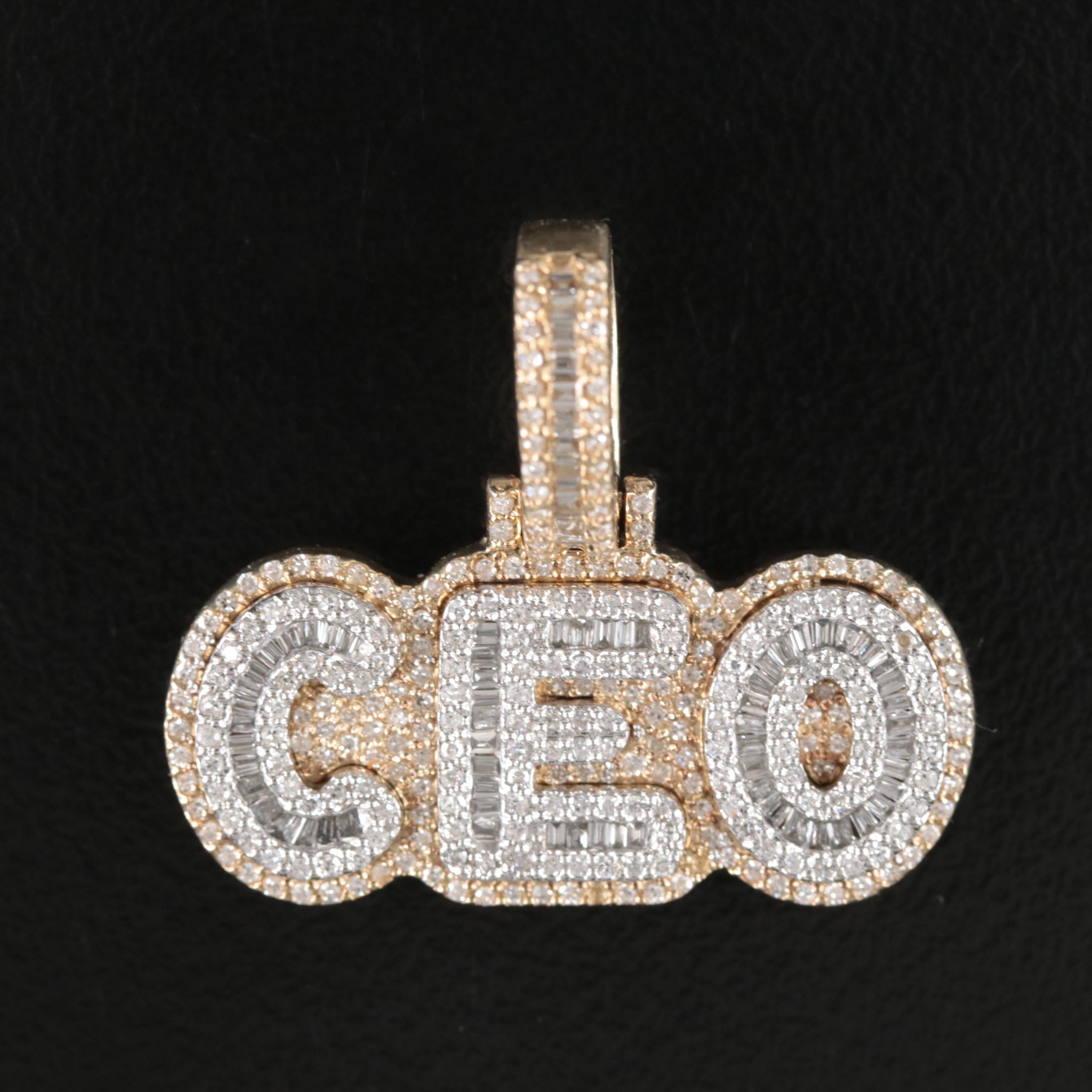 10K 1.15 CTW Diamond CEO Pendant
