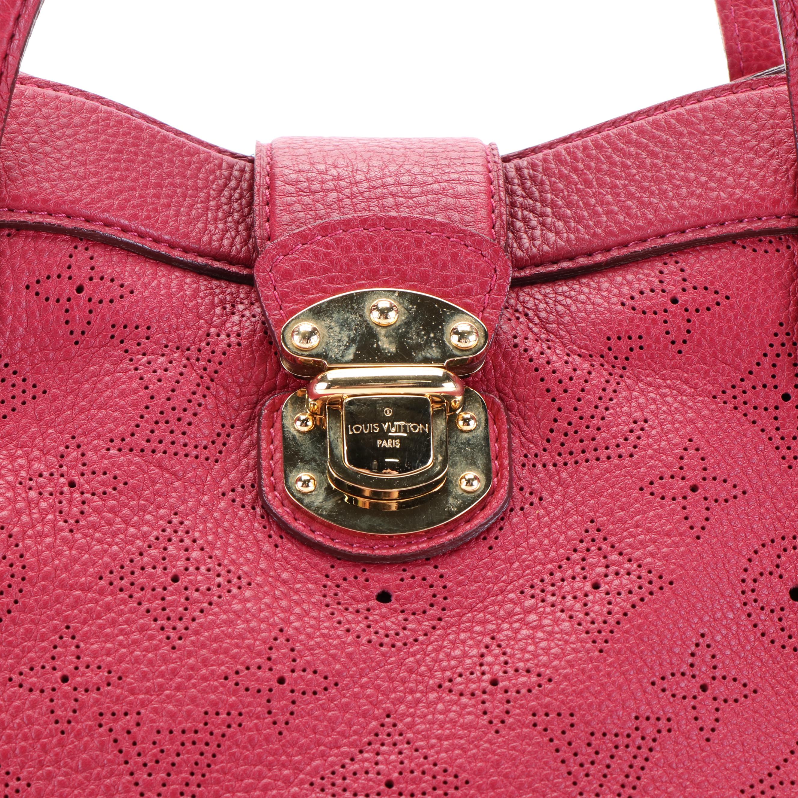 Louis Vuitton Mahina Cirrus PM Handbag in Pink Leather