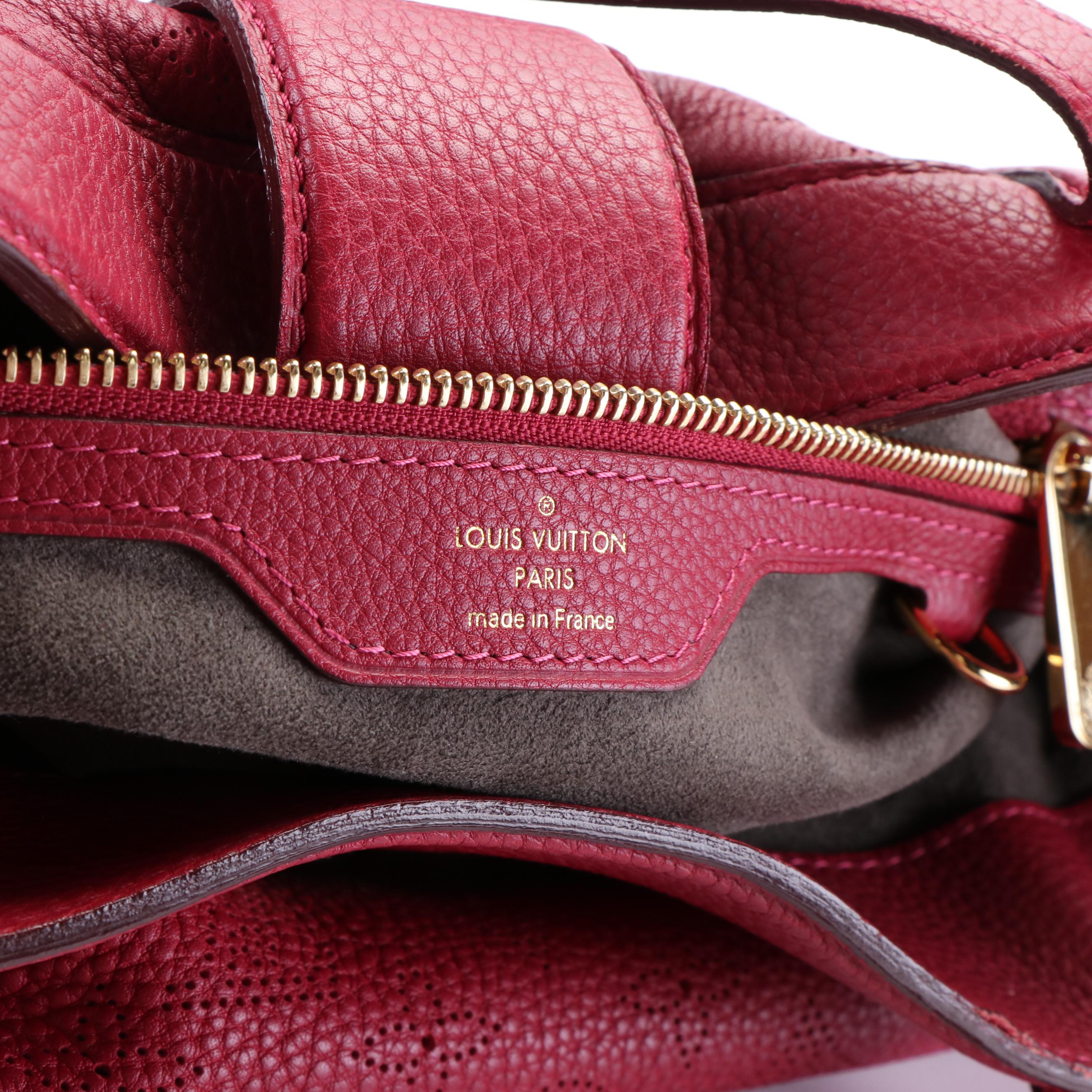 Louis Vuitton Mahina Cirrus PM Handbag in Pink Leather