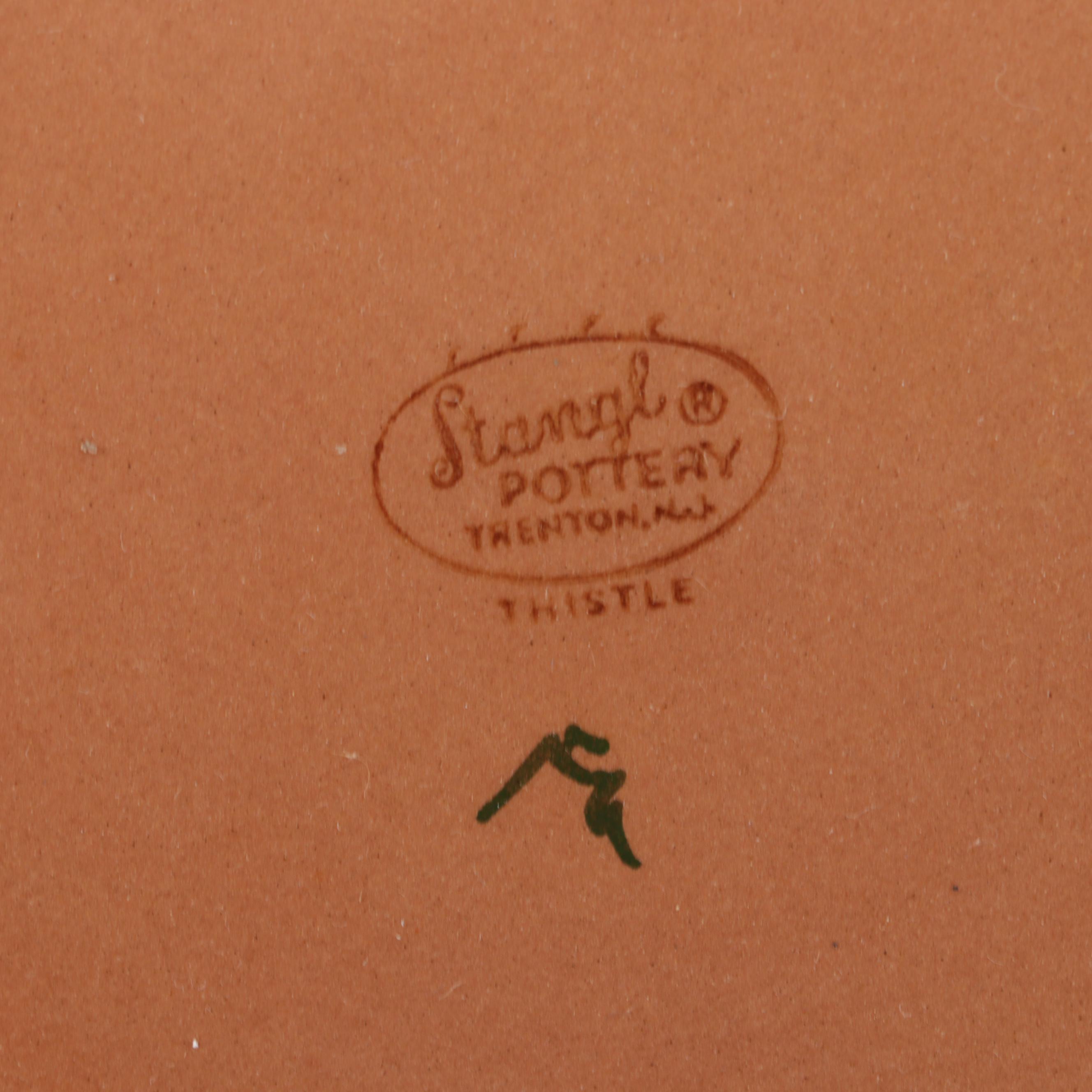 red-wing-and-stangl-pottery-ceramic-vase-pitcher-and-plate-ebth