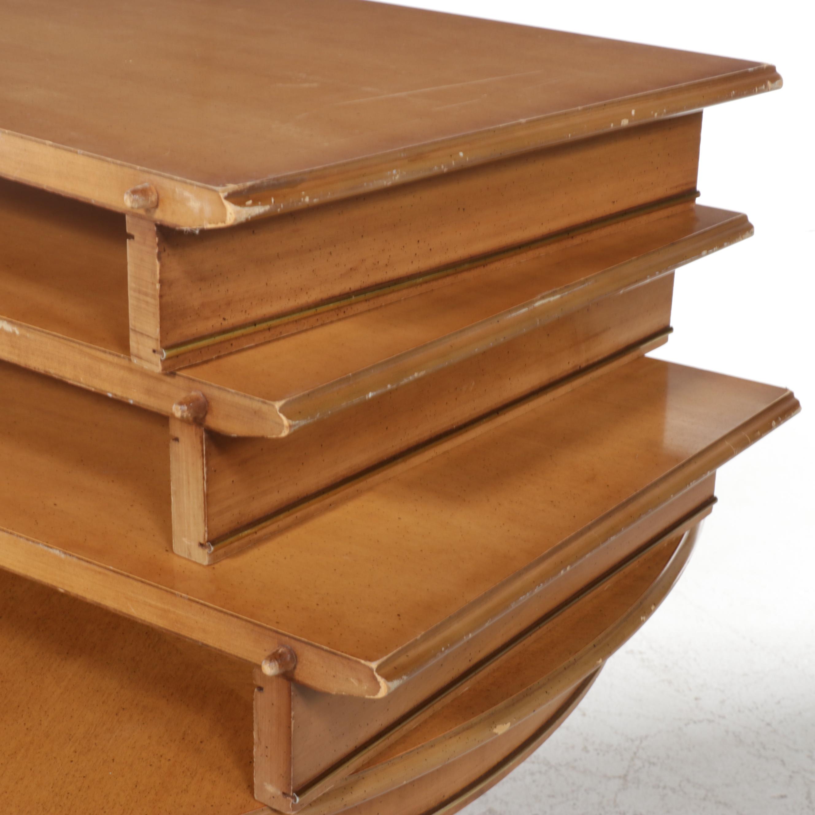 Mid Century Modern Split-Pedestal Extension Dining Table