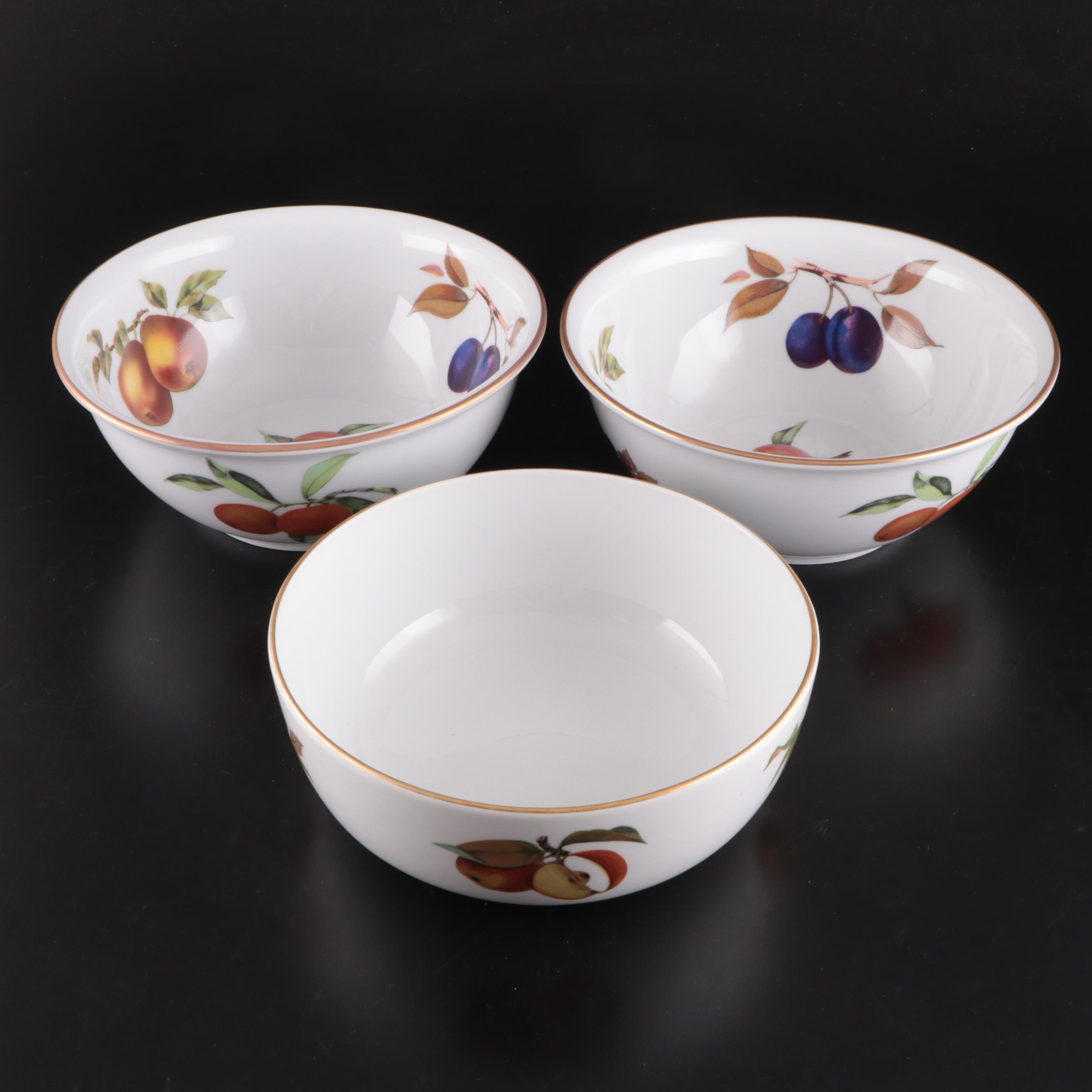 Royal Worcester Porcelain "Evesham" Tableware and Serving Pieces