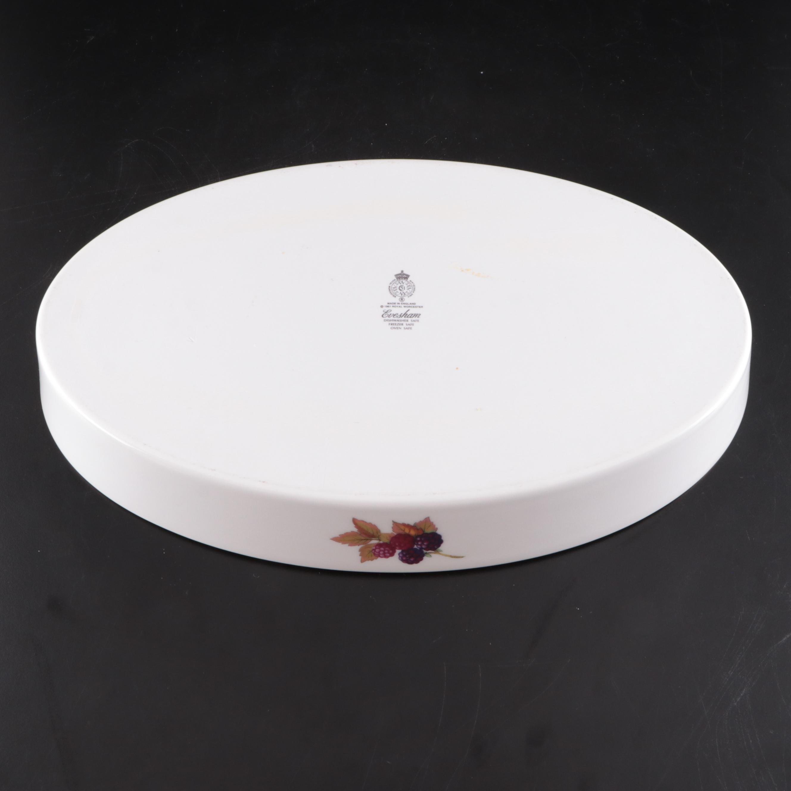 Royal Worcester Porcelain "Evesham" Tableware and Serving Pieces