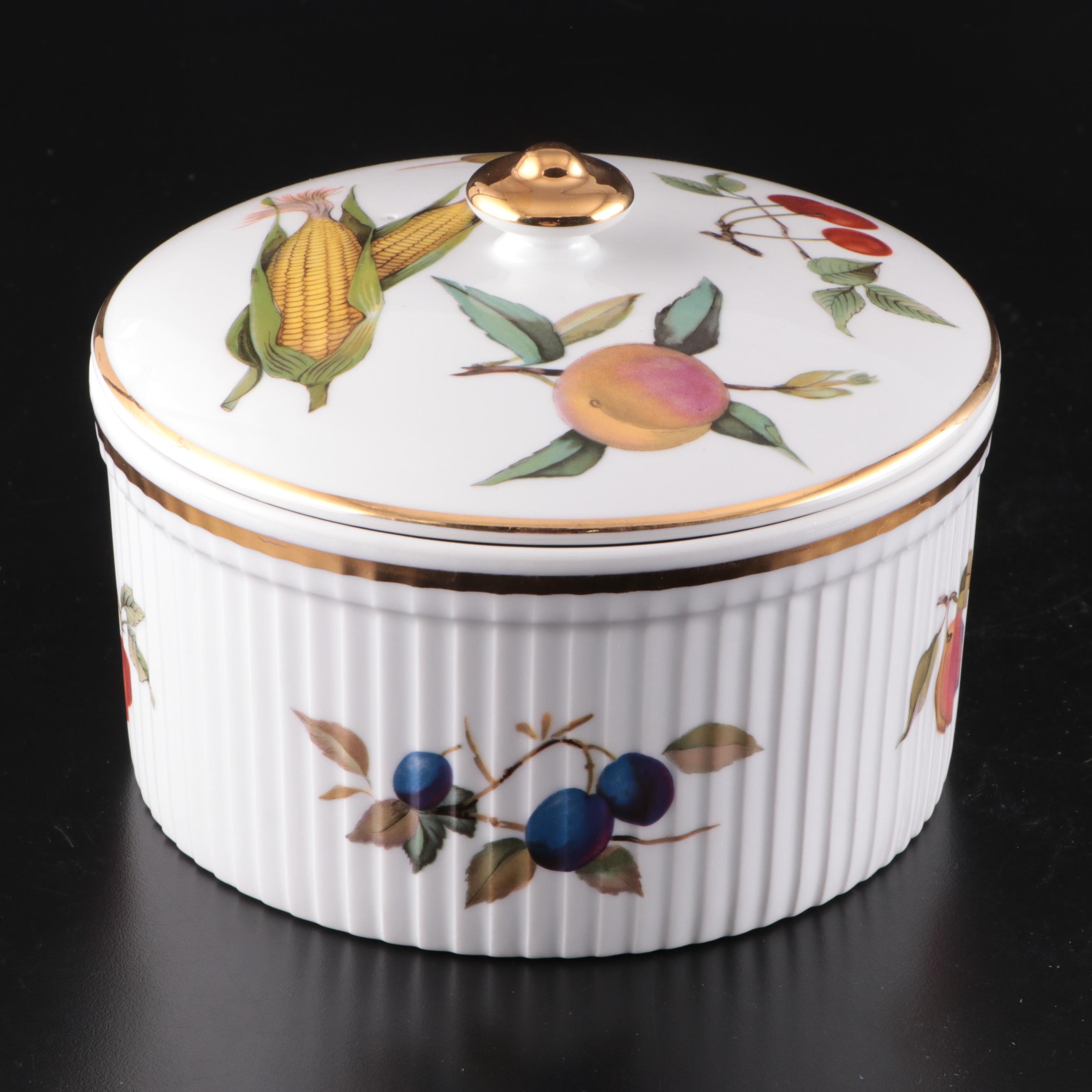 Royal Worcester Porcelain "Evesham" Tableware and Serving Pieces