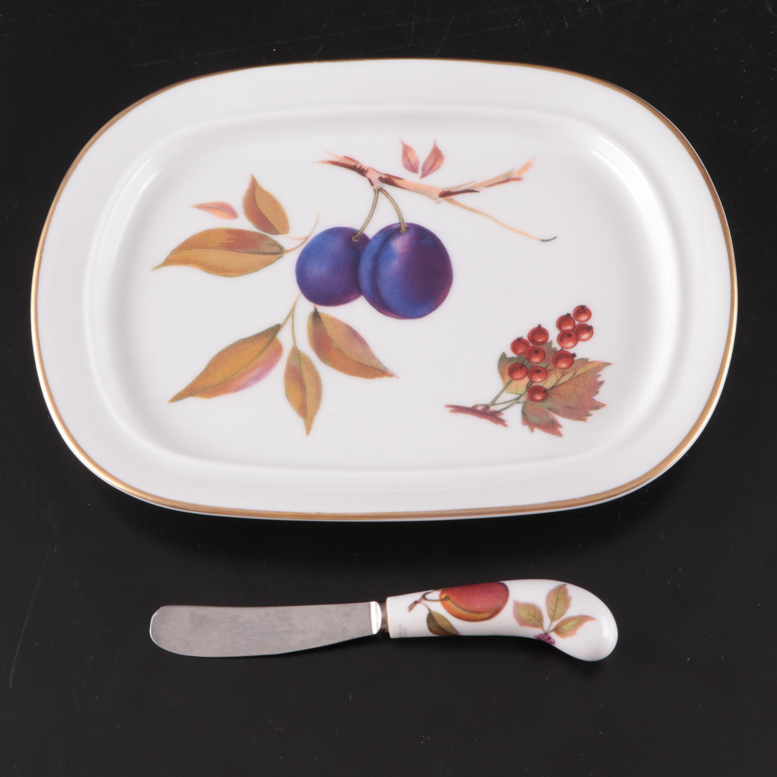 Royal Worcester Porcelain "Evesham" Tableware and Serving Pieces