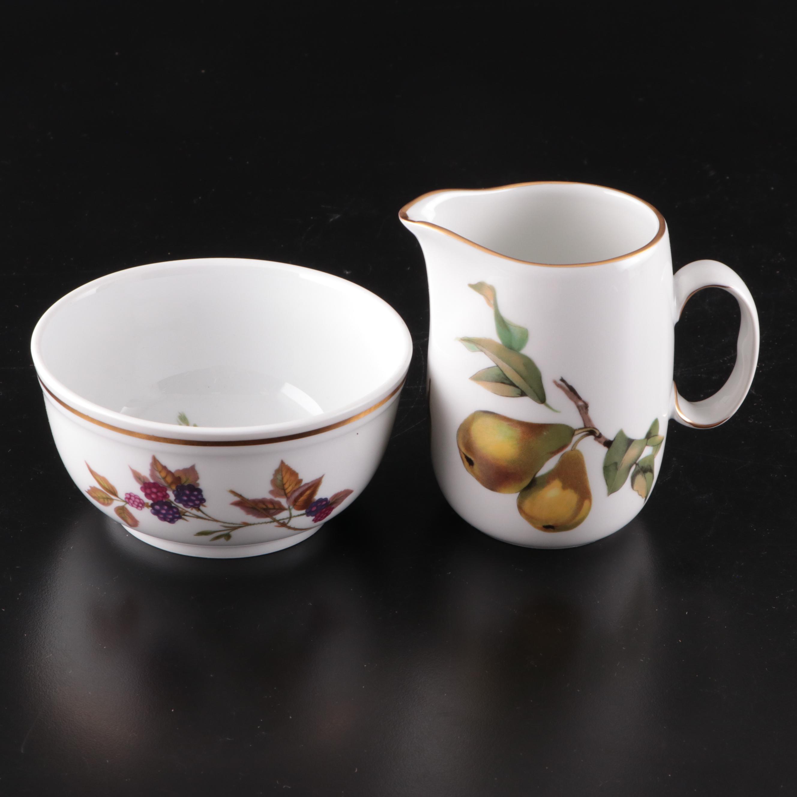 Royal Worcester Porcelain "Evesham" Tableware and Serving Pieces