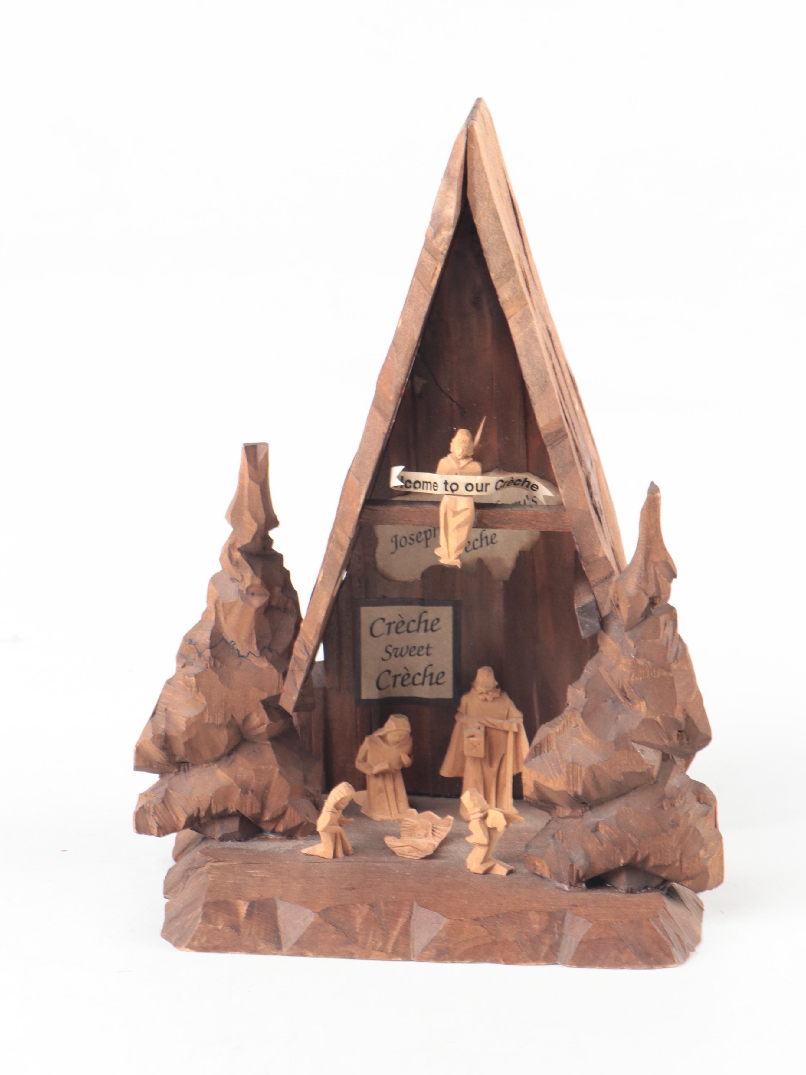 Plastic Santa Serving Bowl and Other Christmas Décor