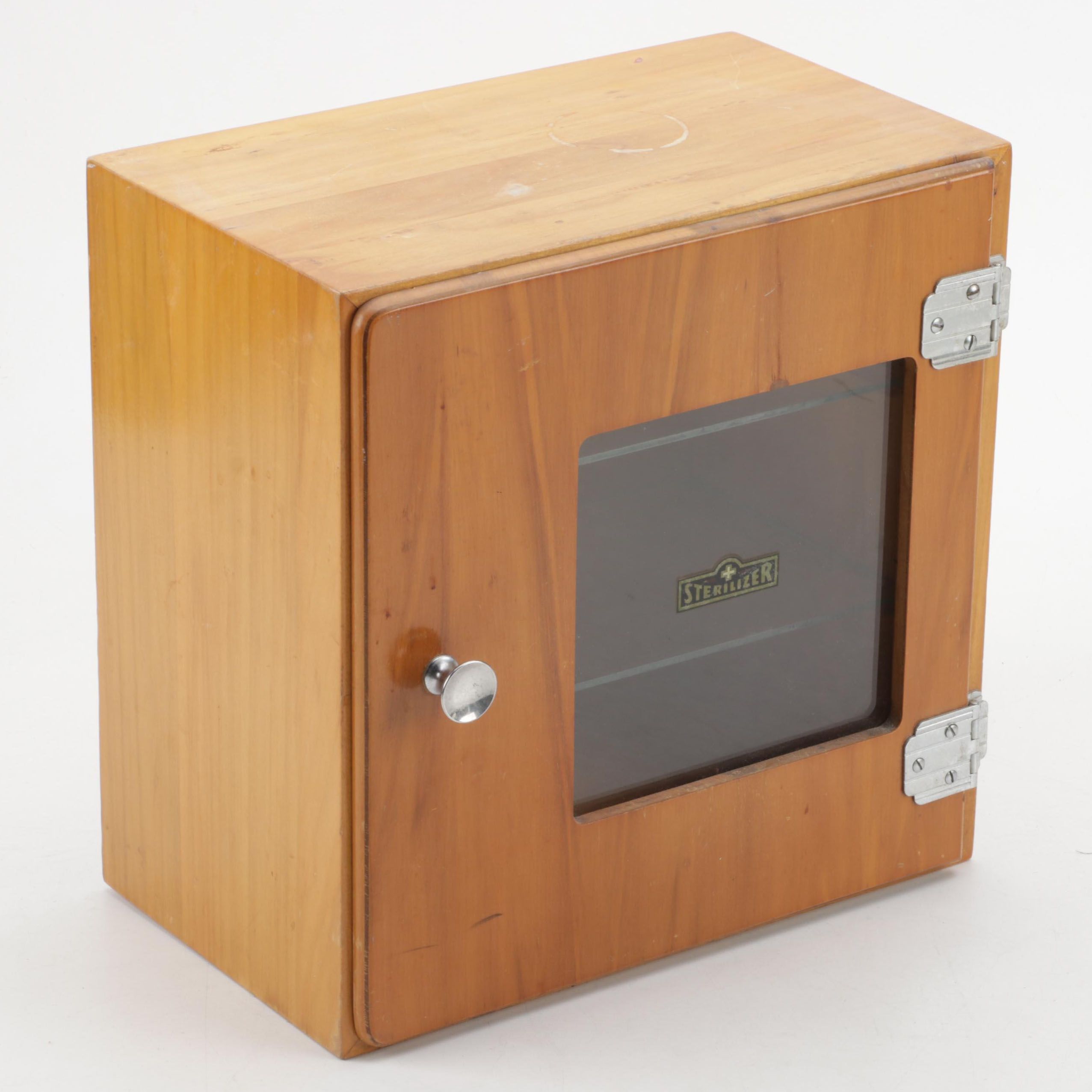 Wooden Barber Shop Sterilizer Cabinet