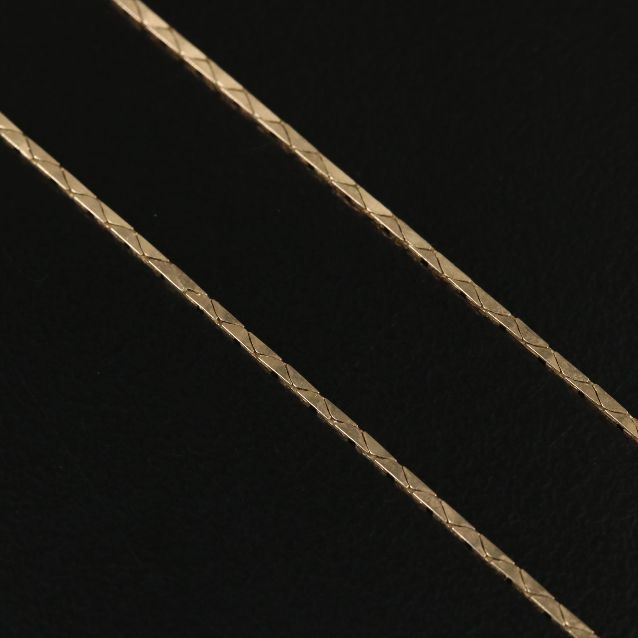 14K Cobra Chain Necklace