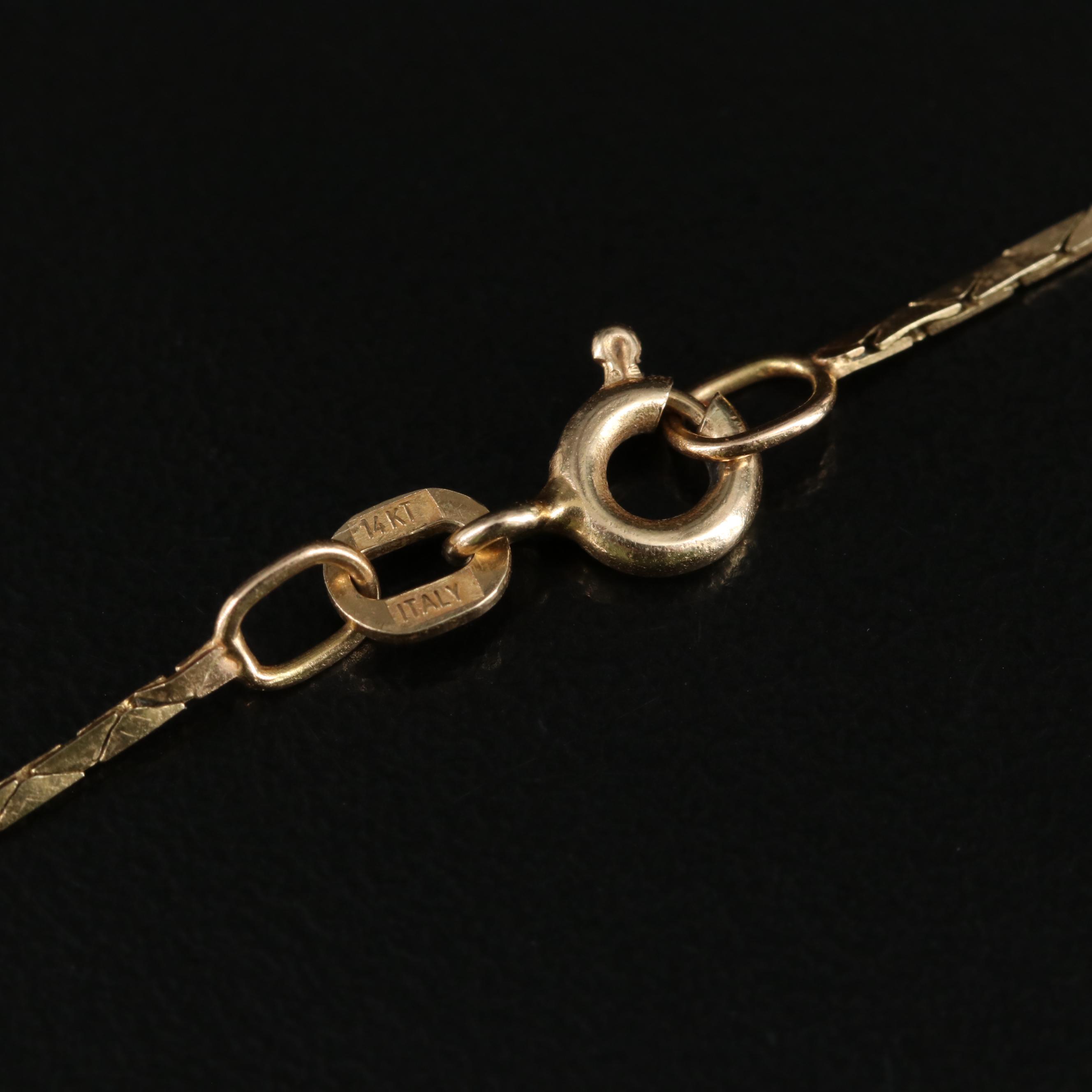 14K Cobra Chain Necklace