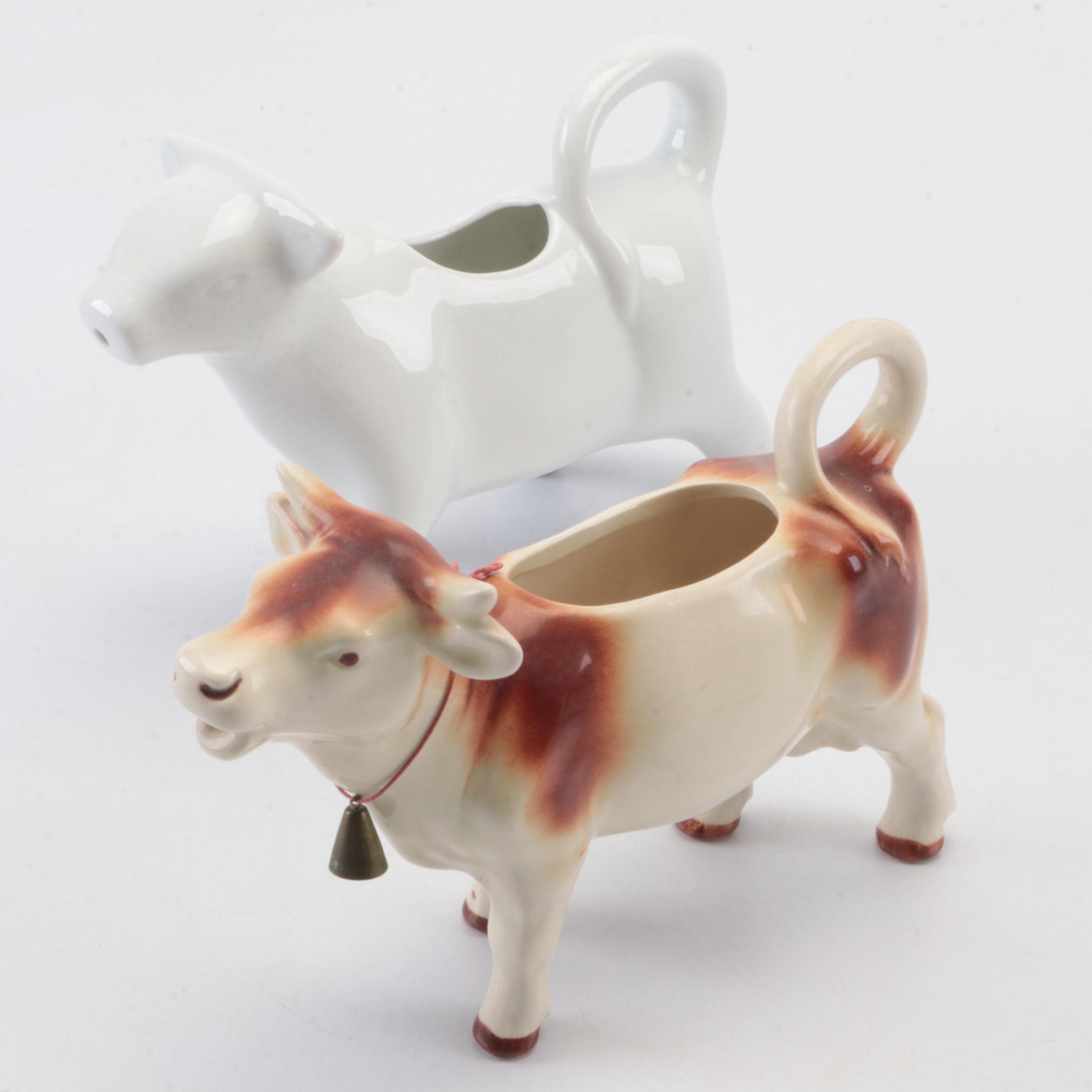Better Homes and Gardens and Other Ceramic Cow Shaped Creamers EBTH