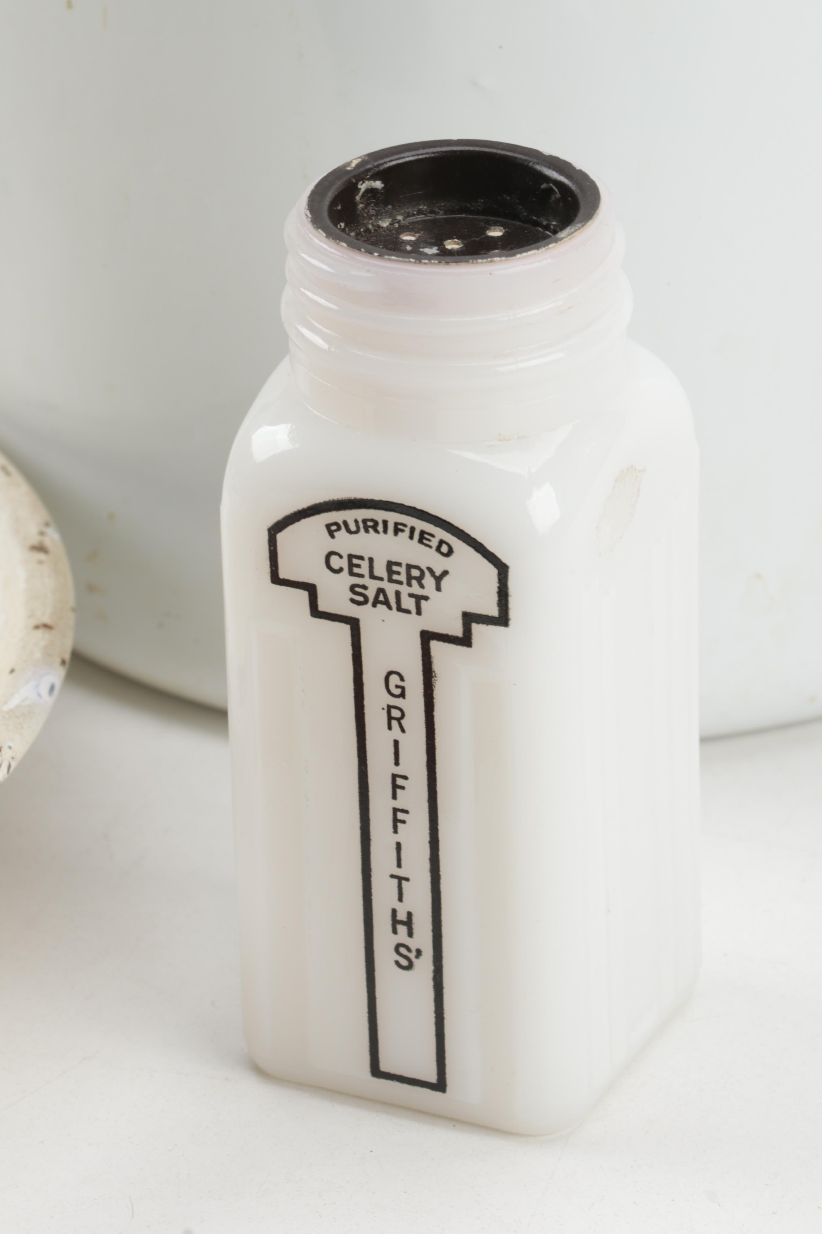 Enameled Metal Pots, Scale, Plate, Mixer and More