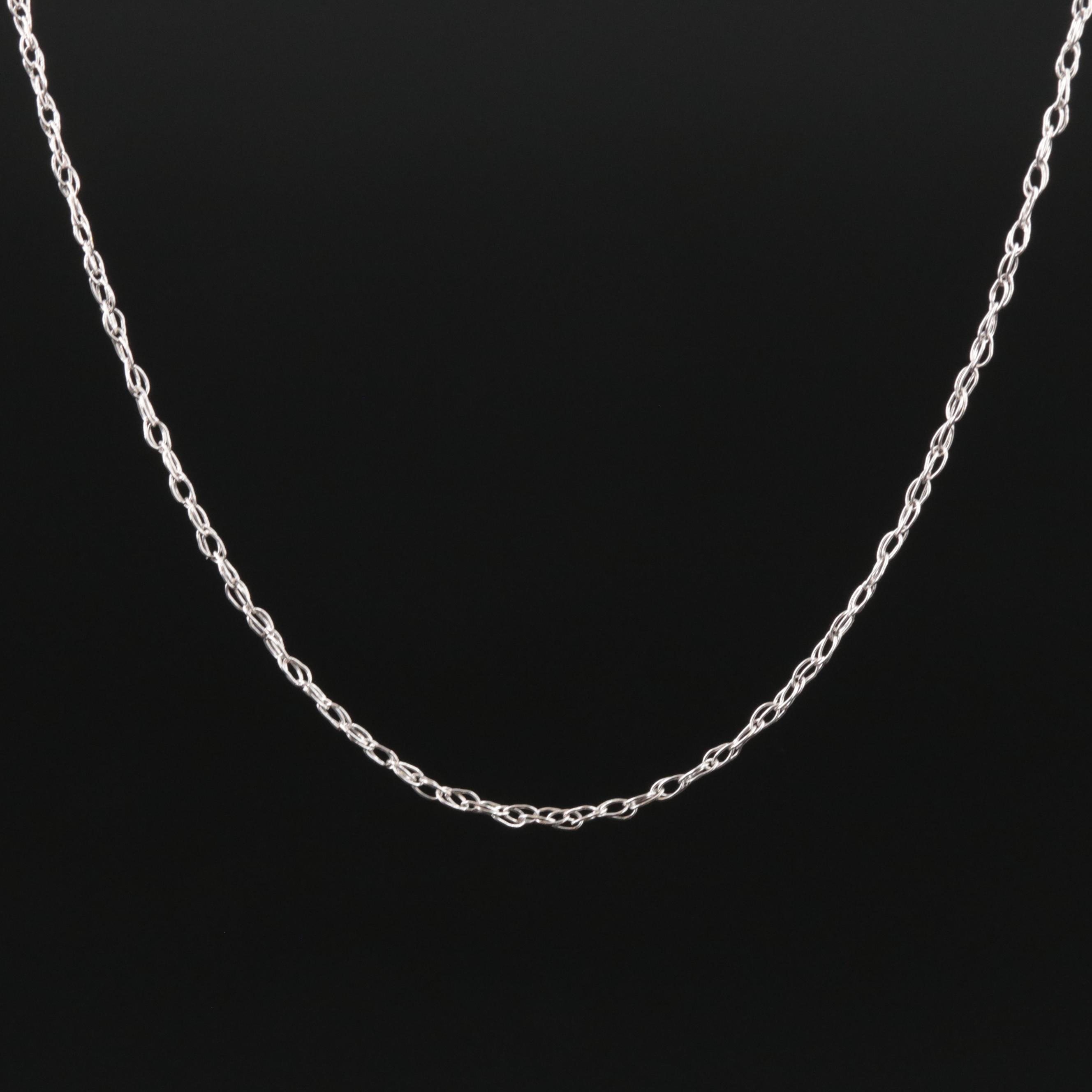 14K Singapore Chain Necklace EBTH