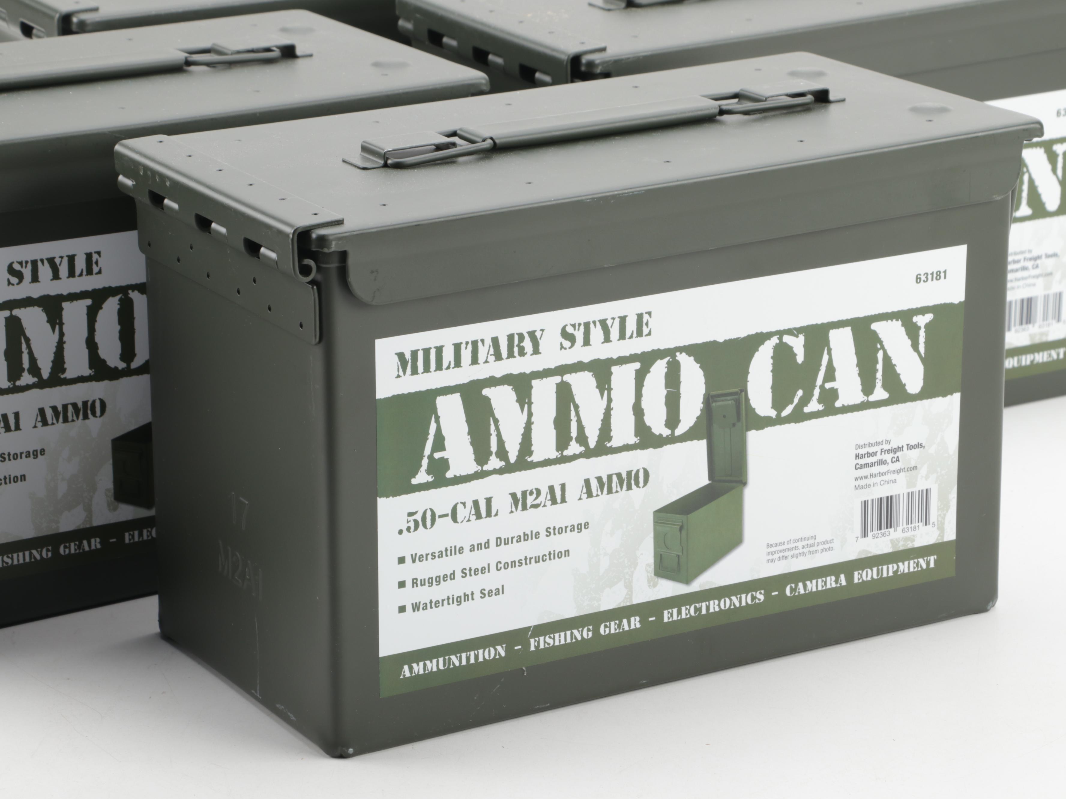 Harbor Freight Military Style M2A1 Ammunition Cans EBTH