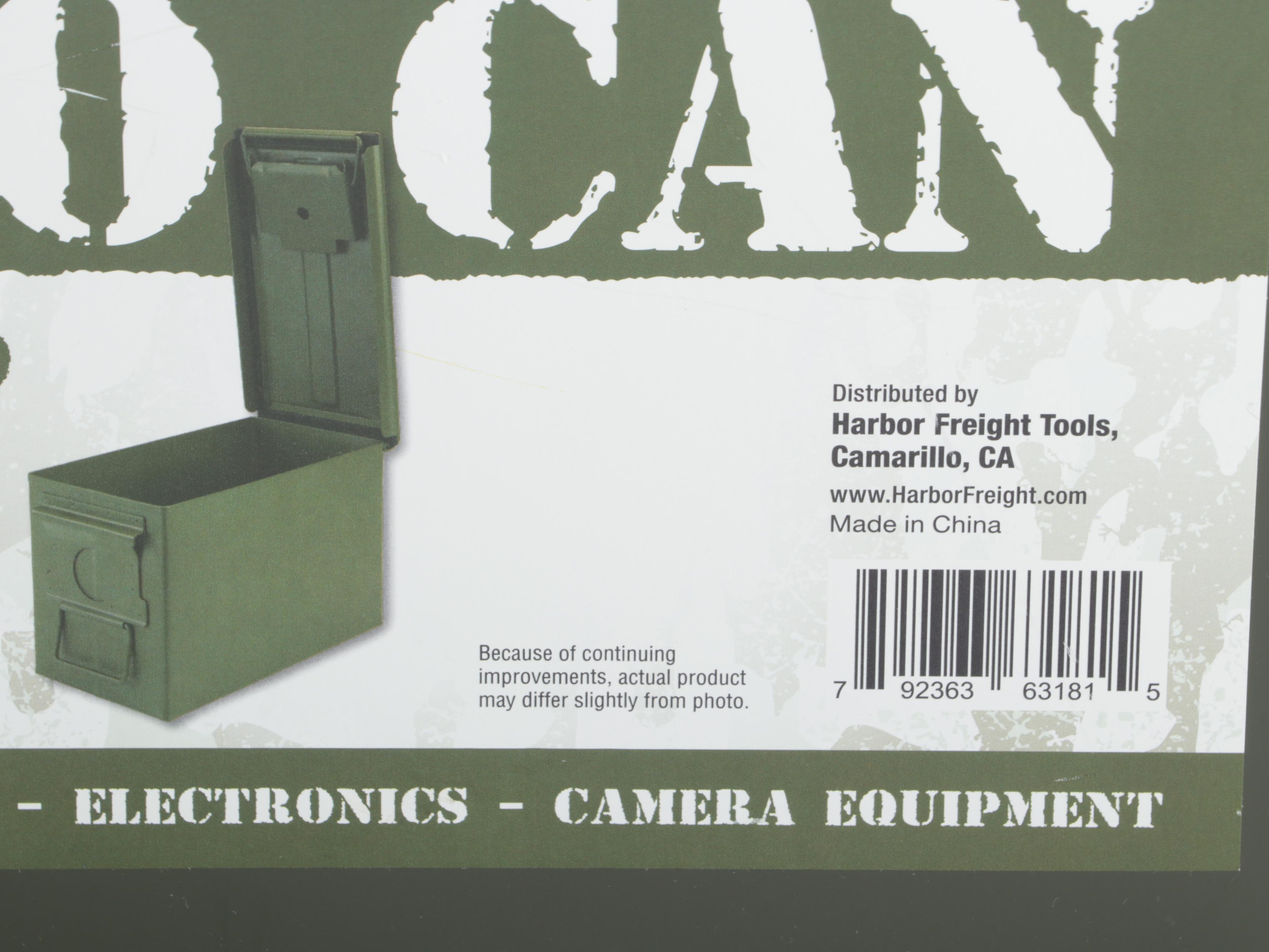 Harbor Freight Military Style M2A1 Ammunition Cans