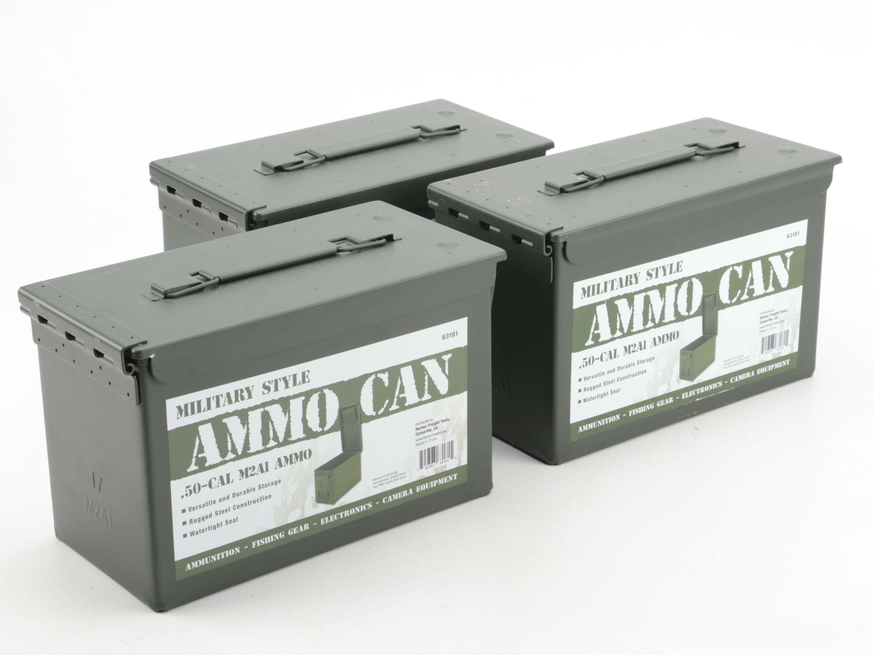 Harbor Freight Military Style M2A1 Ammunition Cans EBTH