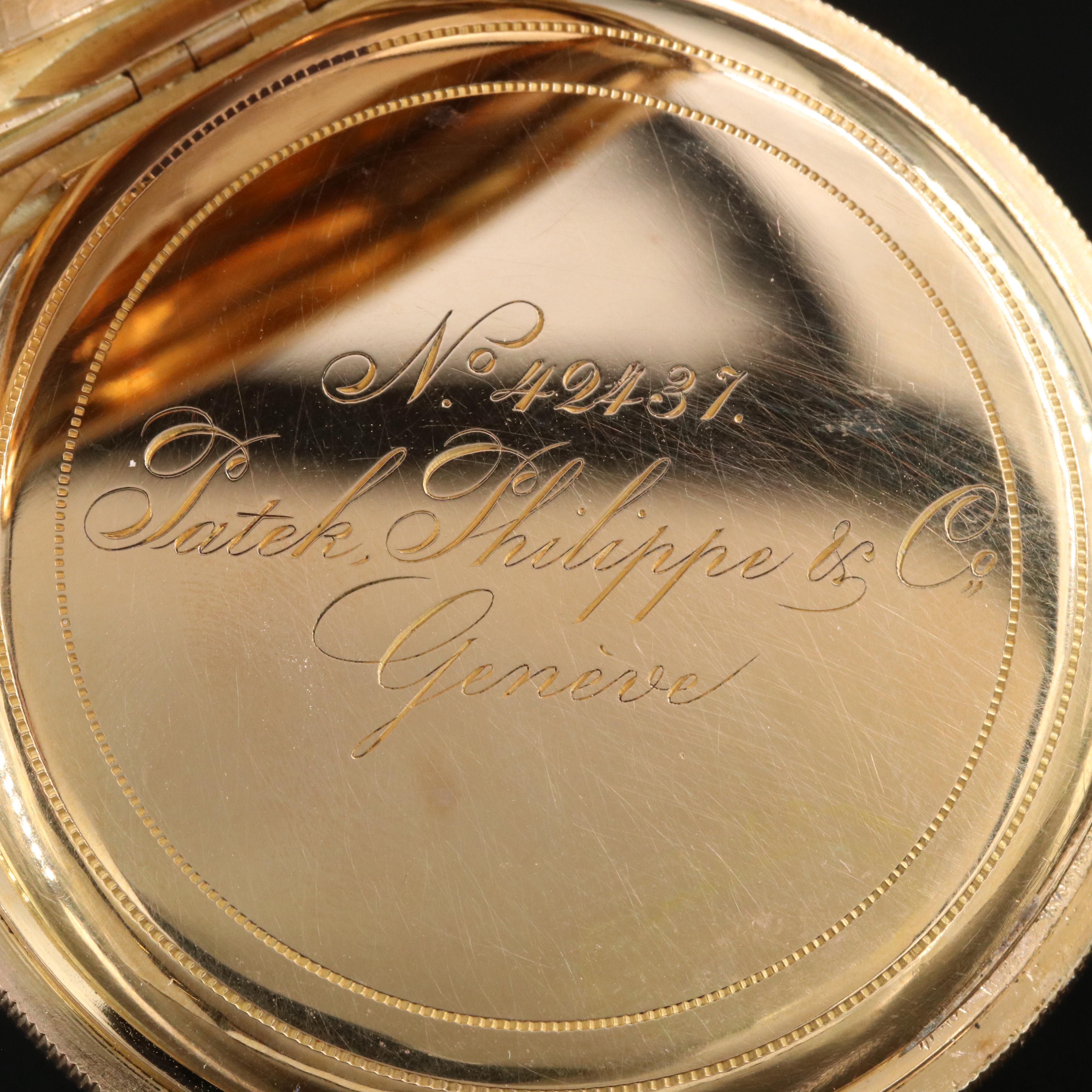 18K Patek Philippe Antique Hunting Case Pocket Watch