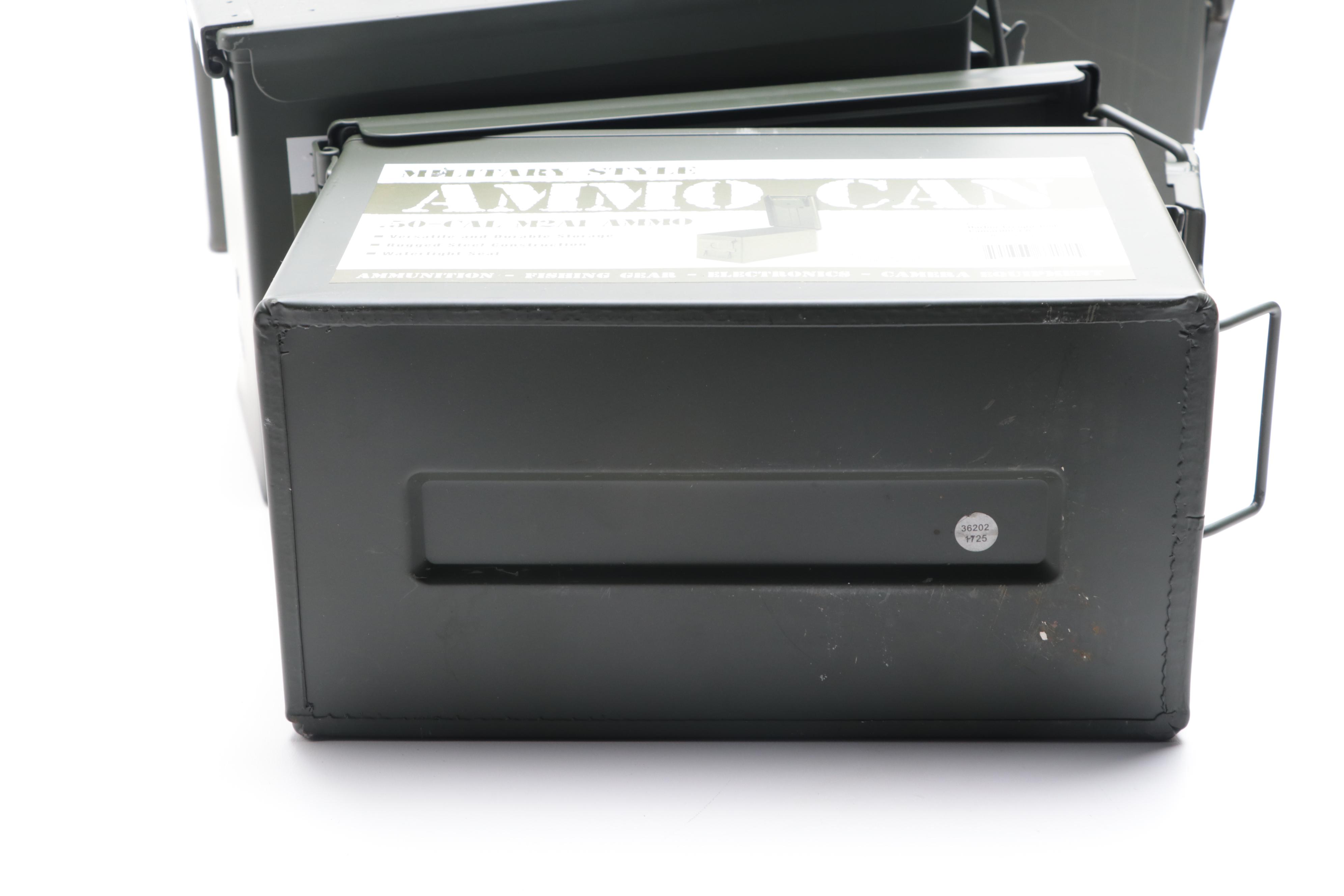 Military Style Ammo Cans with Other Ammunition Storage Containers