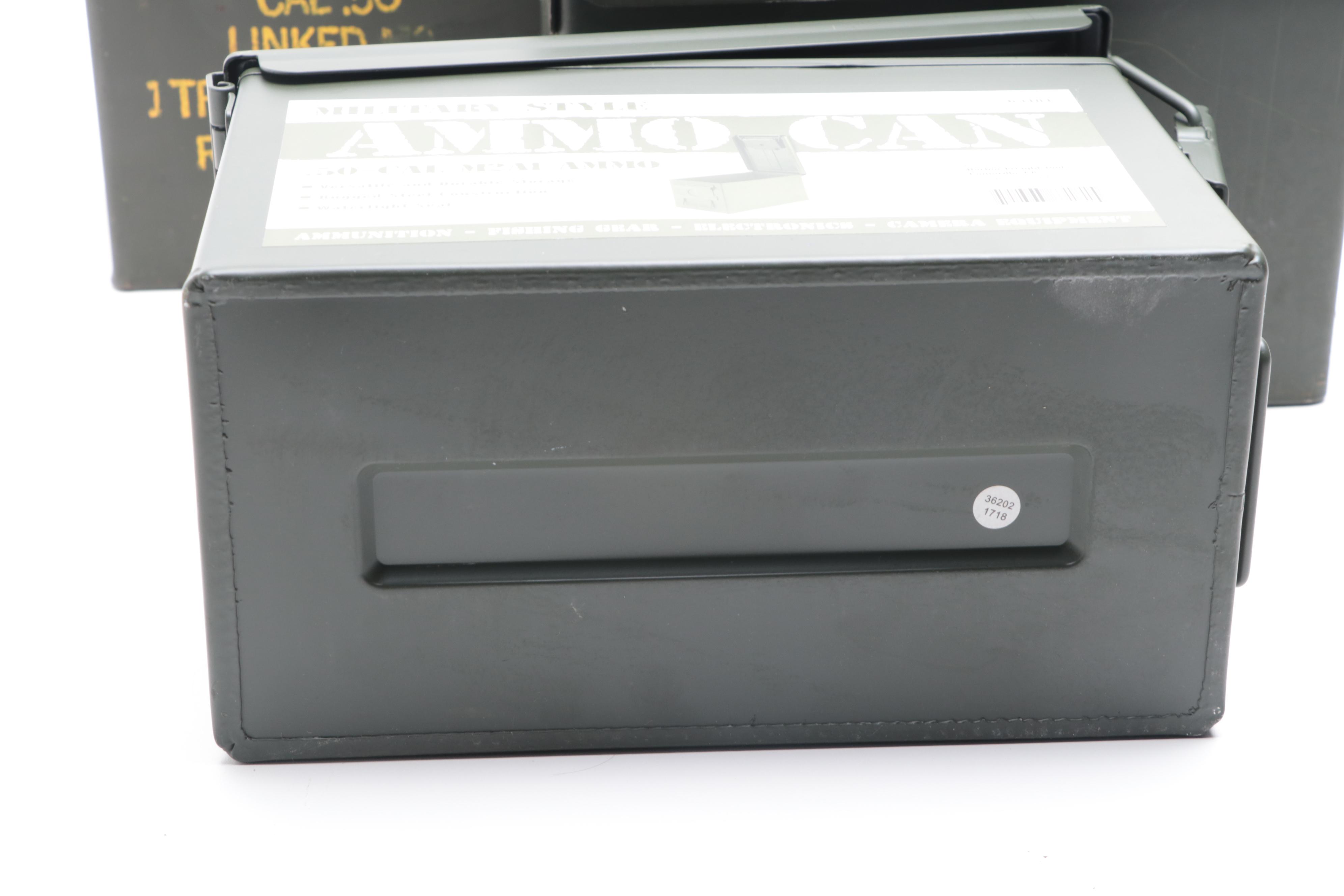 Military Style Ammo Cans with Other Ammunition Storage Containers
