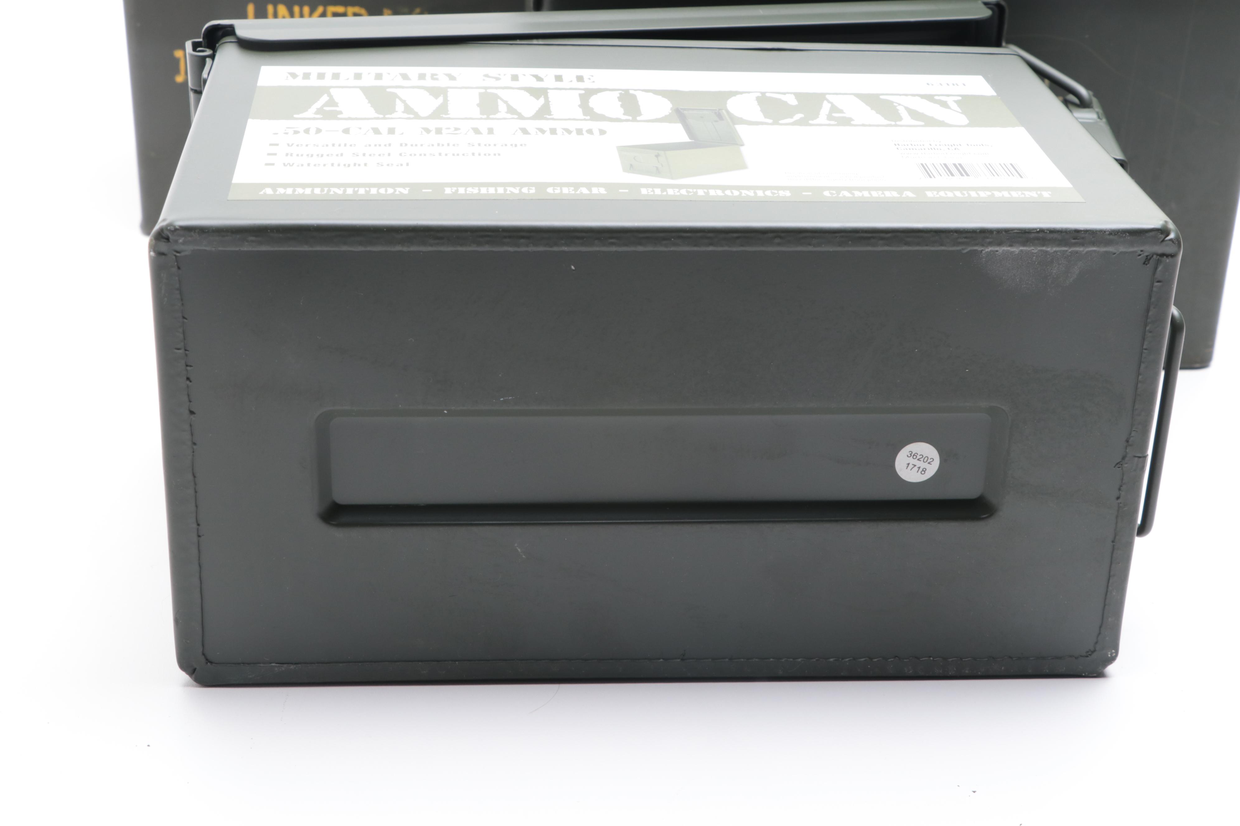 Military Style Ammo Cans with Other Ammunition Storage Containers