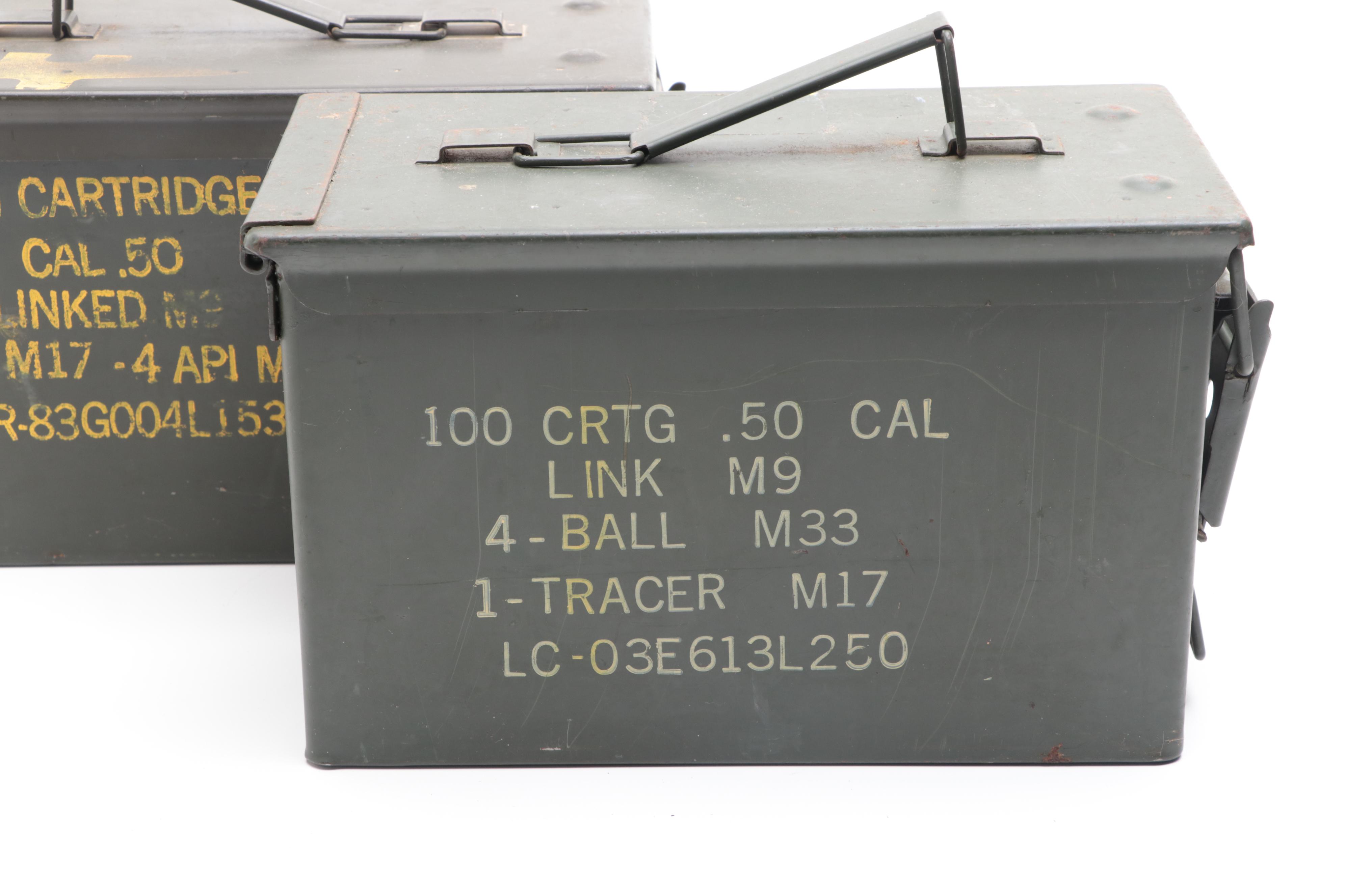 Military Style Ammo Cans with Other Ammunition Storage Containers