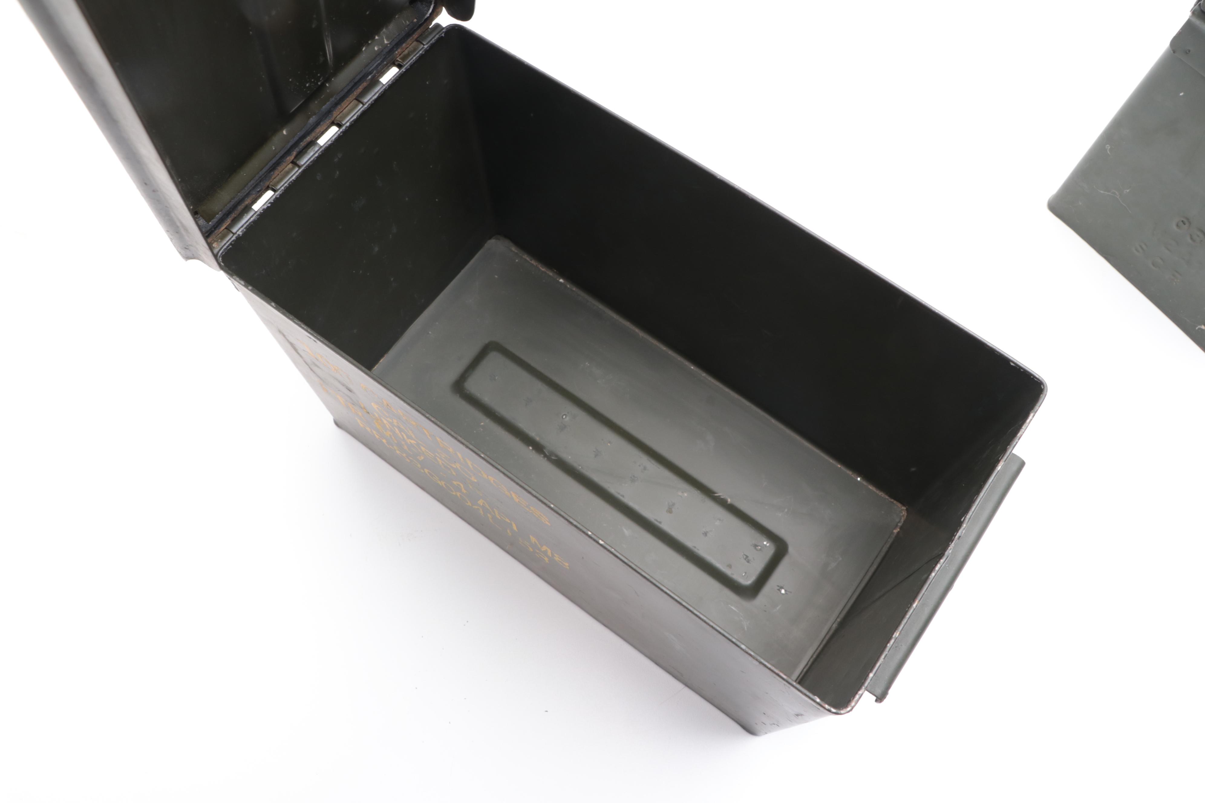 Military Style Ammo Cans with Other Ammunition Storage Containers