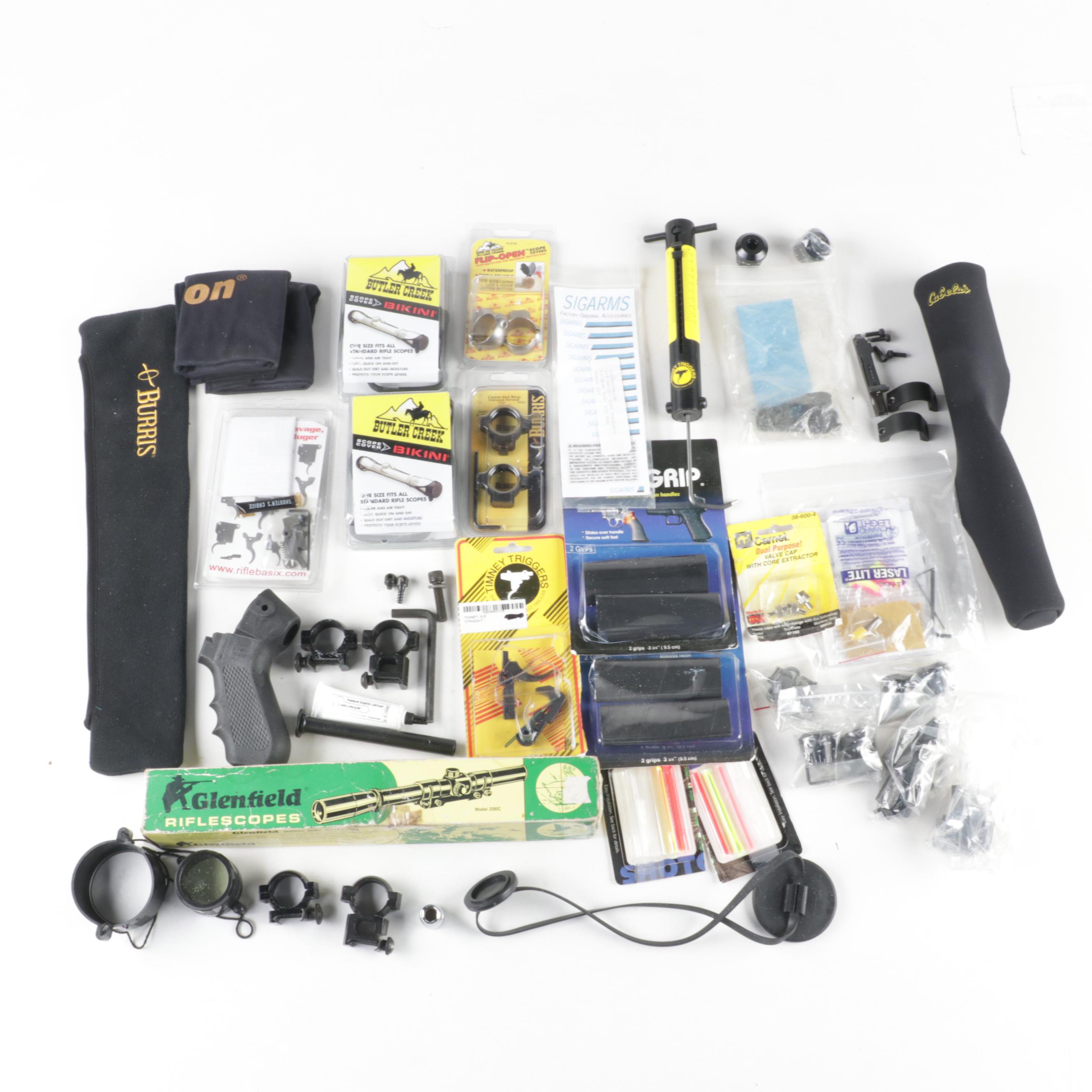 Glenfield Riflescope, Timney Trigger Pull Scale, and More Firearm Accessories