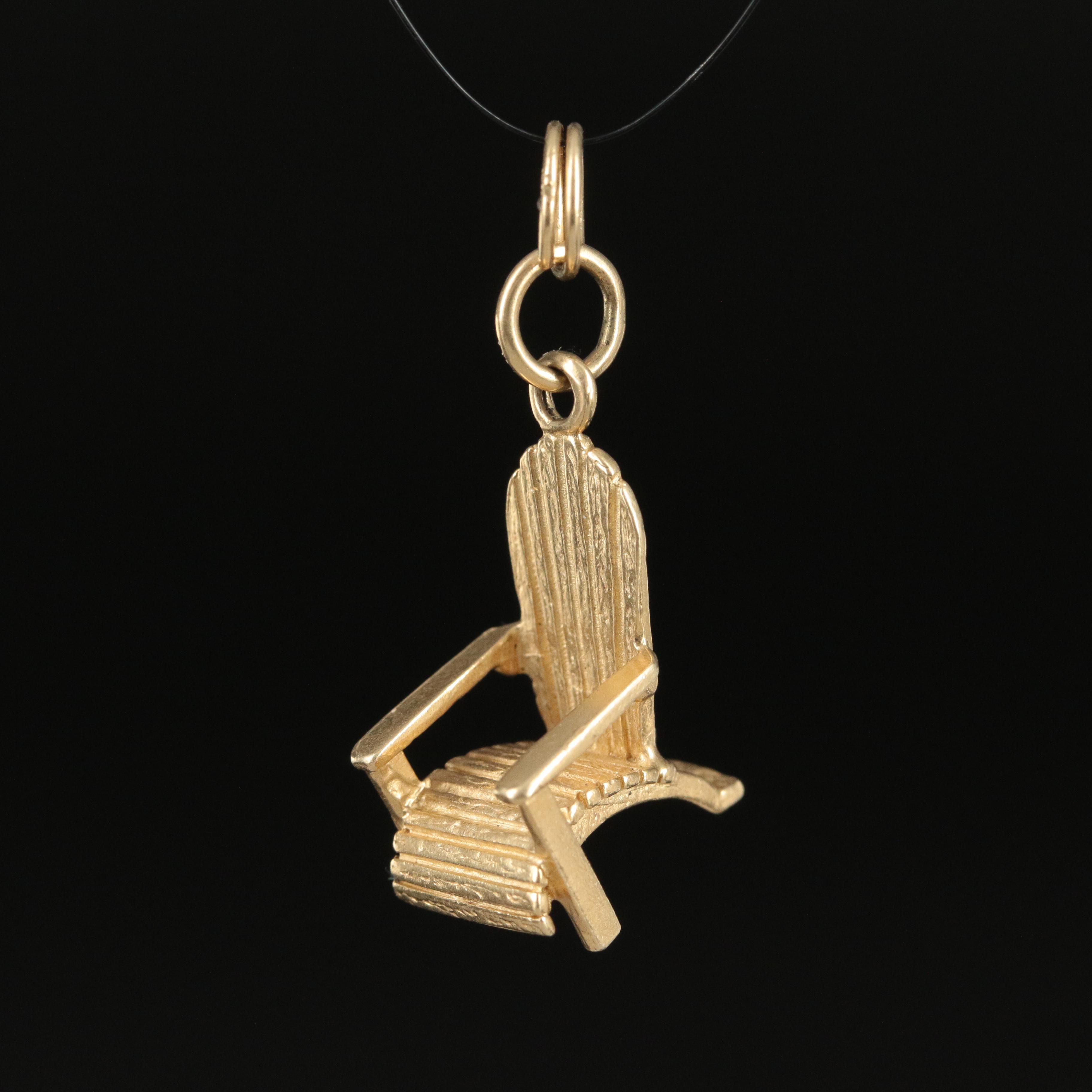 14K Lounge Chair Pendant EBTH